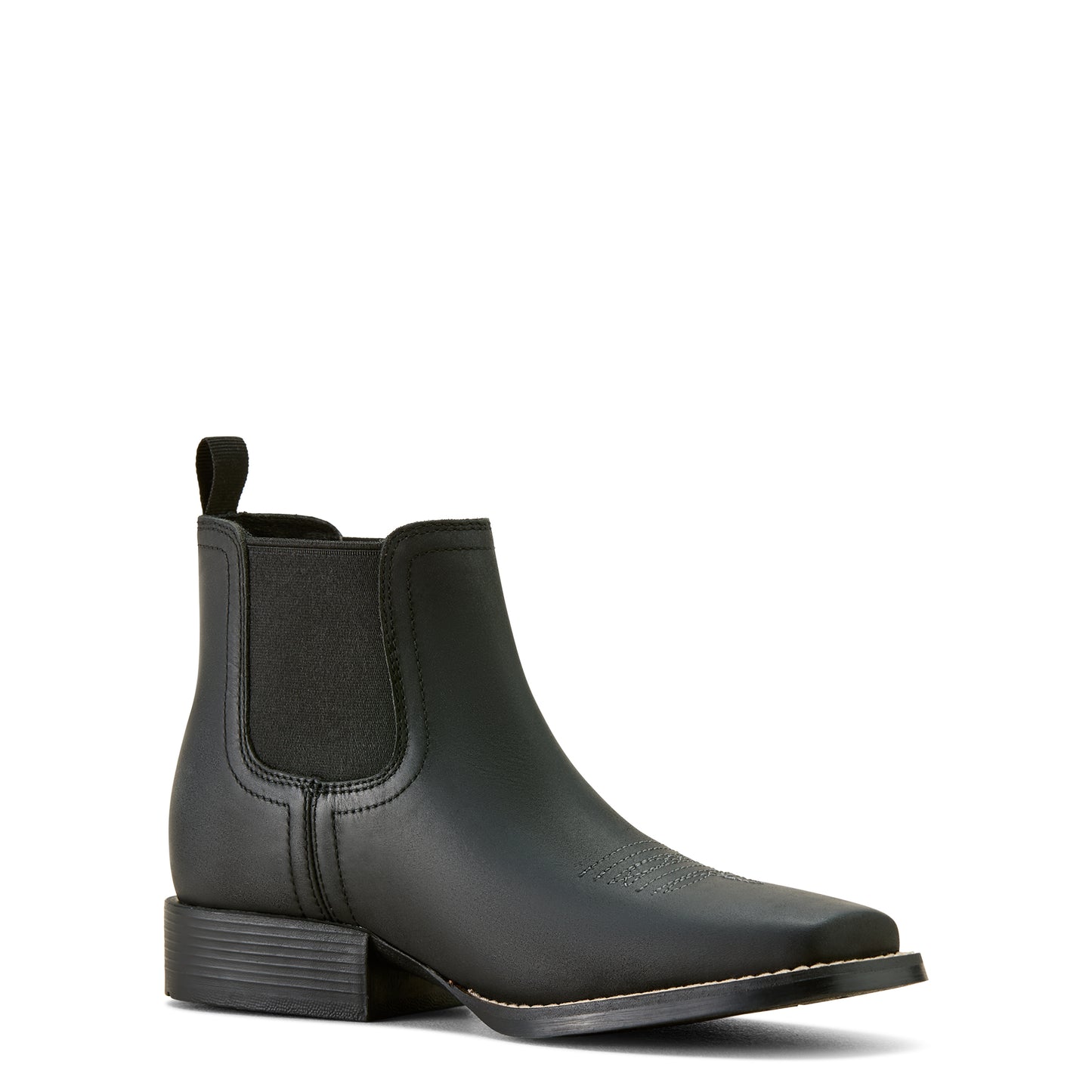 Ariat Youth Booker Chelsea Wide Square Toe Western Boot Tricorn Black