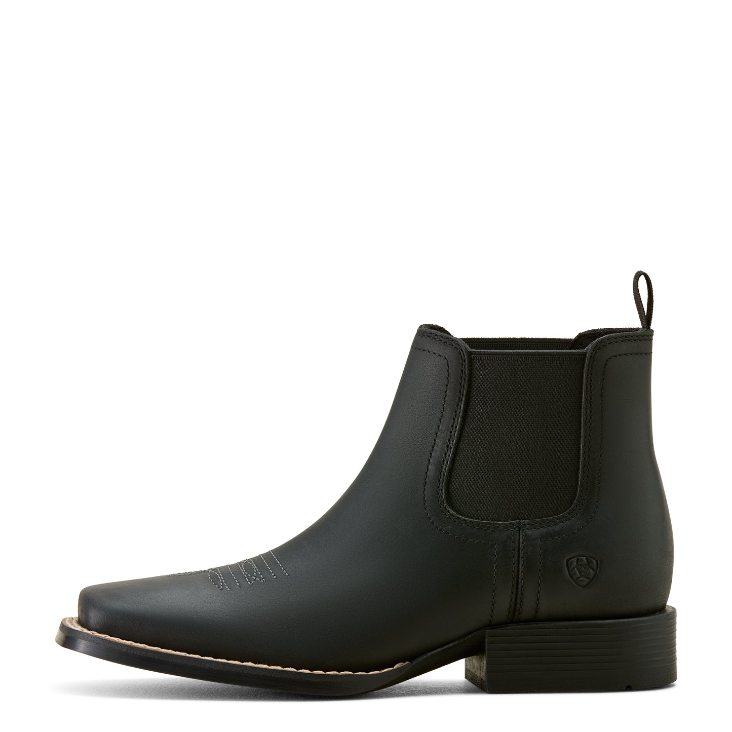 Ariat Youth Booker Chelsea Wide Square Toe Western Boot Tricorn Black