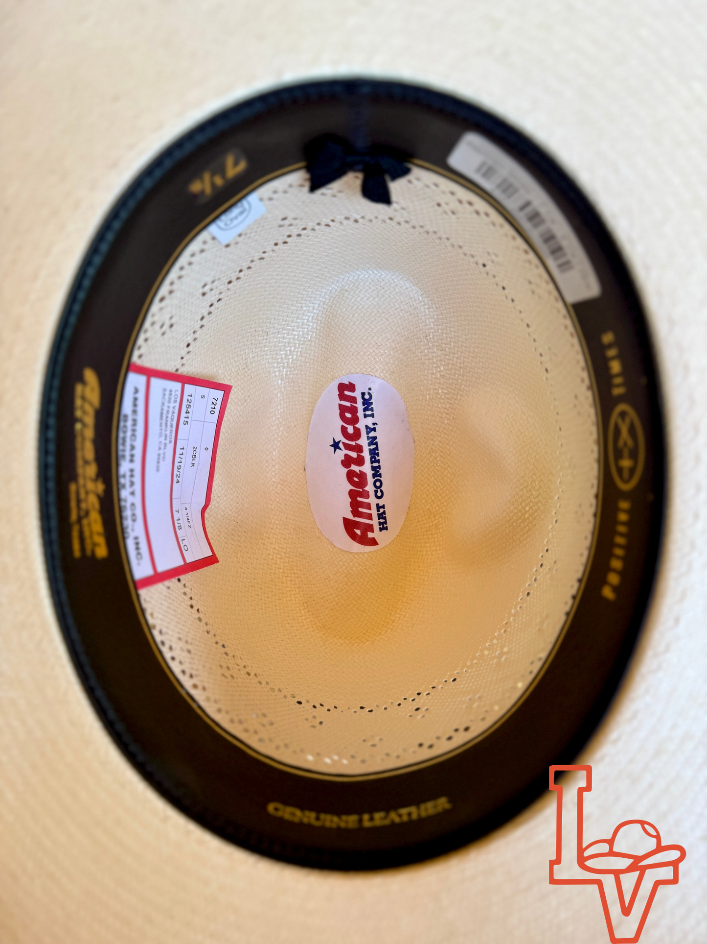 American Hat Company Straw Hat Regular Pacman White