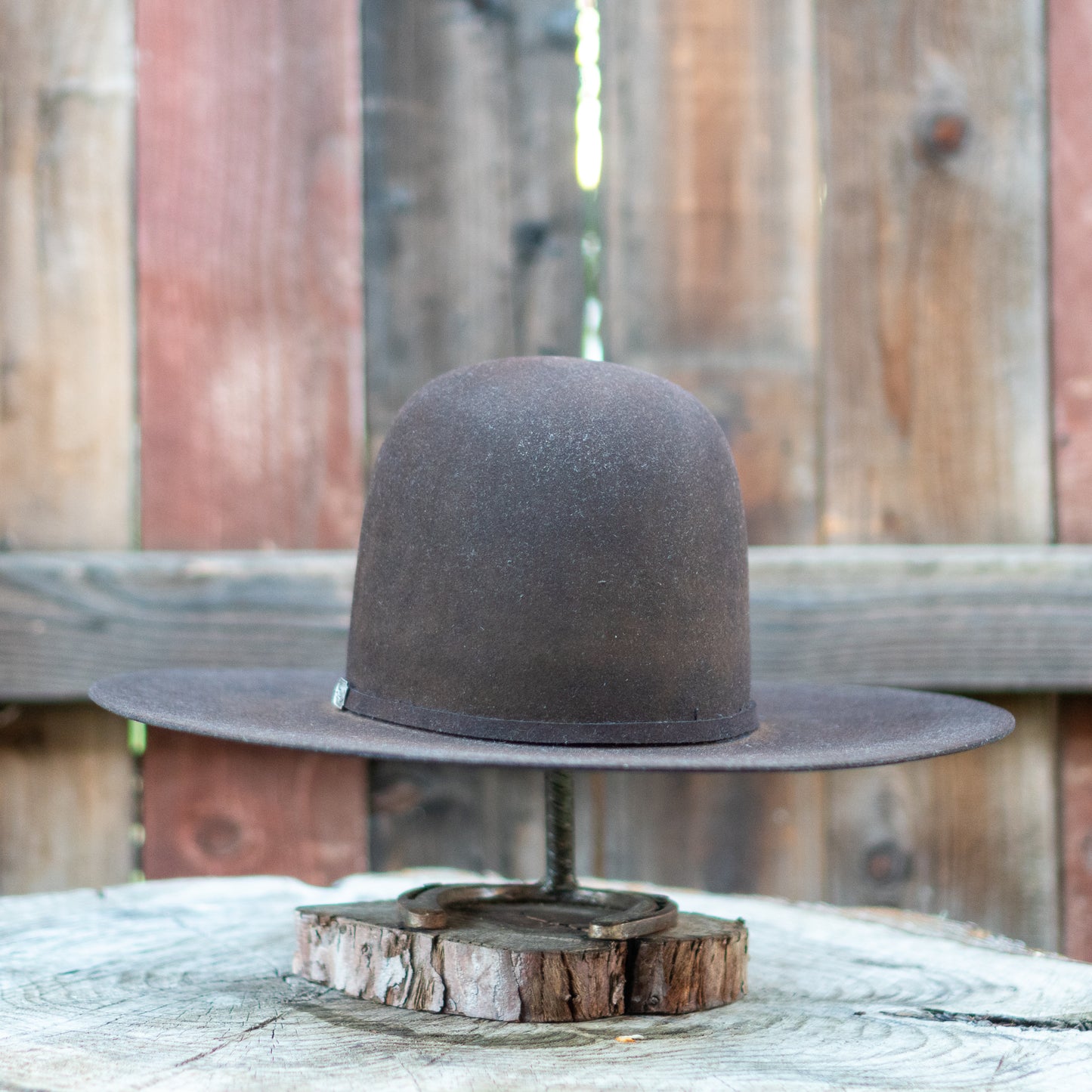 Resistol 10x Chute Boss Cowboy Hat Fur Felt Hat Regular Crown Chocolate