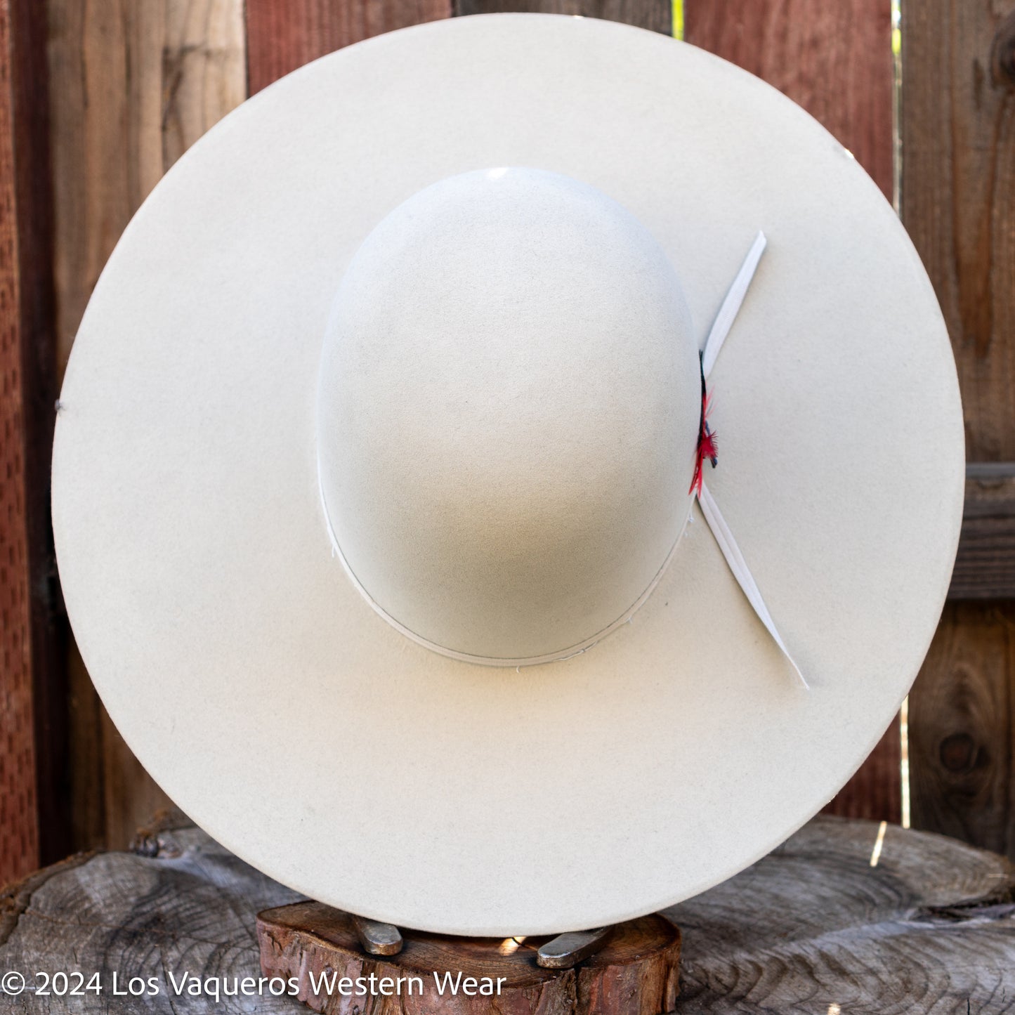 Resistol 7x Chute 5 Cowboy Hat Fur Felt Hat Regular Crown Silverbelly