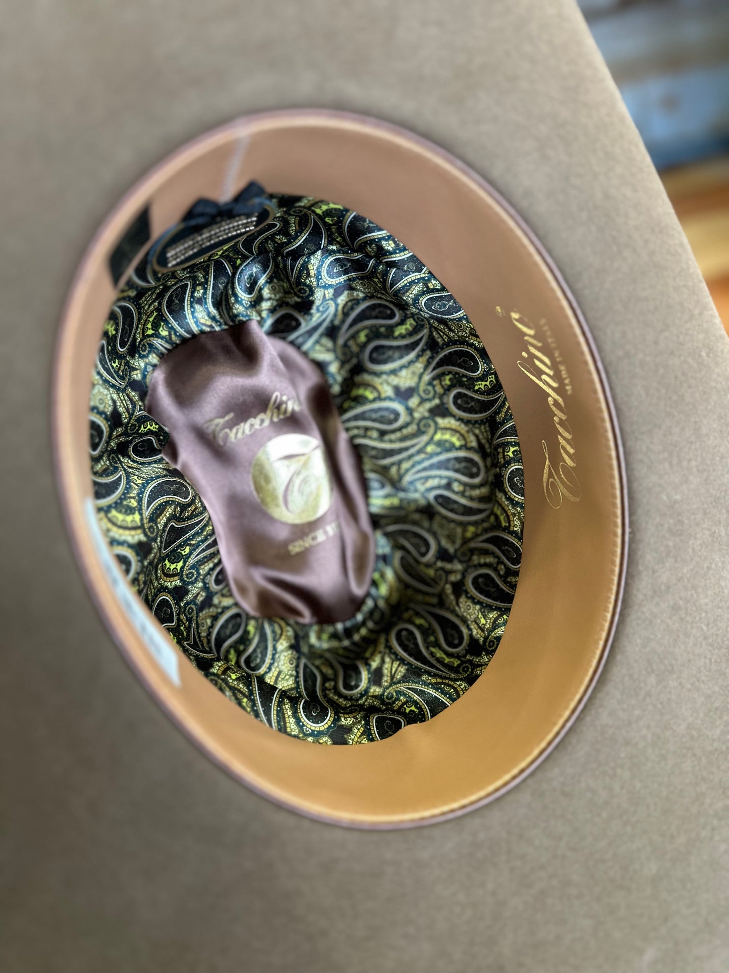 Tacchino 20X Beaver Fur Felt Hat 6" Regular Crown 4.5" Brim Mocha