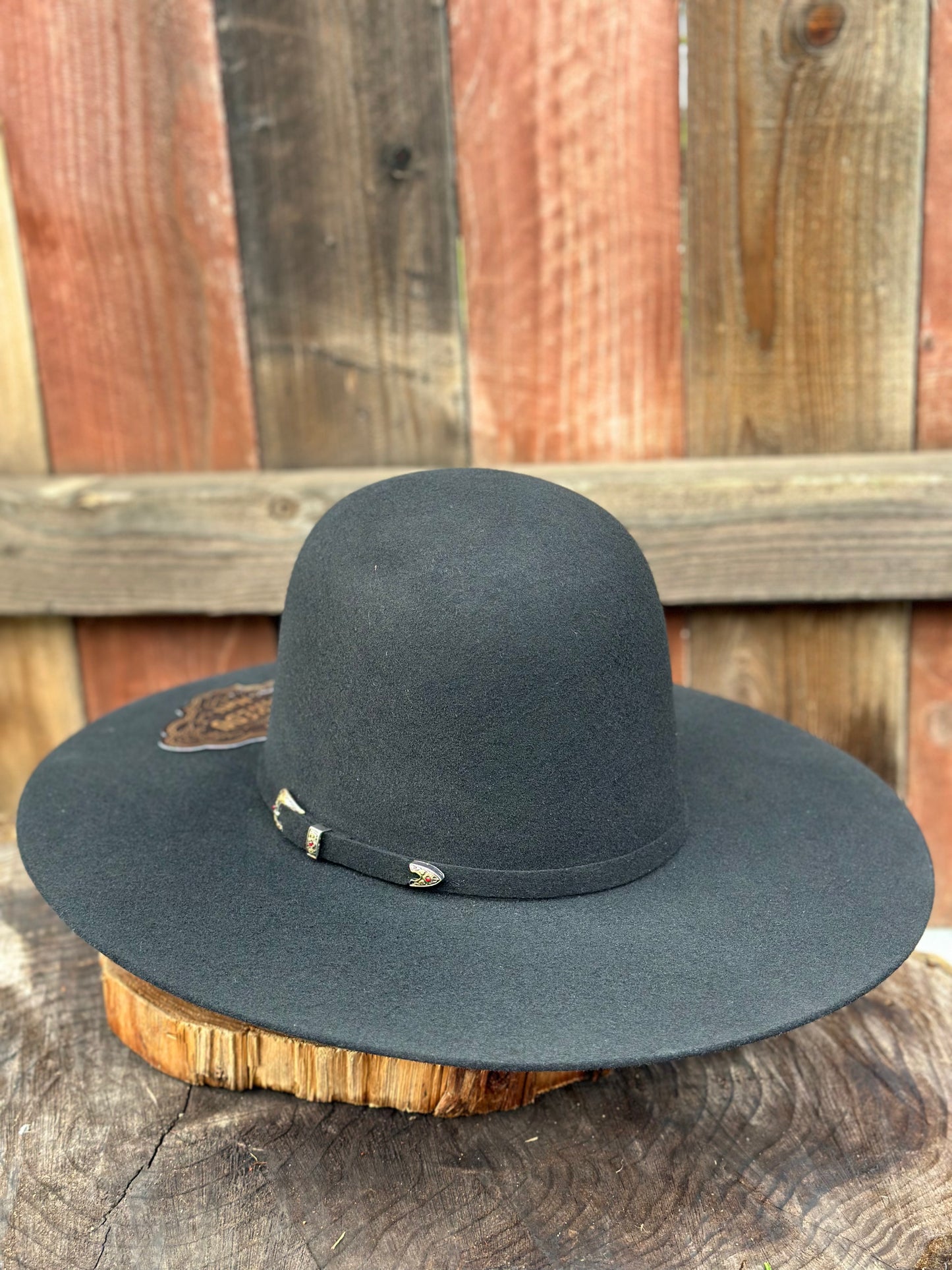 Laredo Wool Felt Hat Open Regular Crown Black