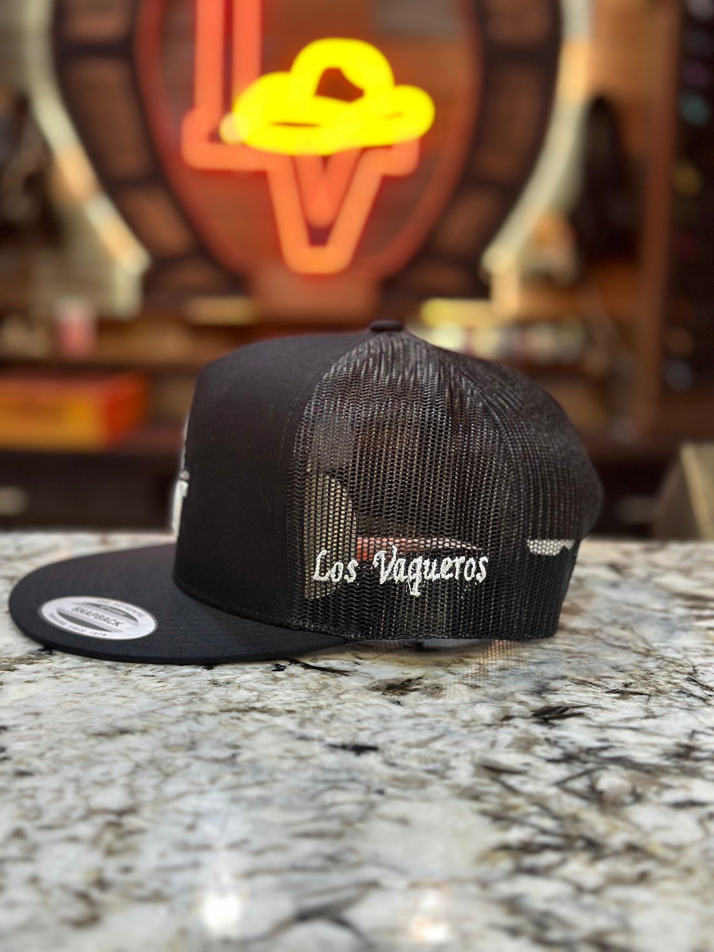 Los Vaqueros Sombrero Snapback Black