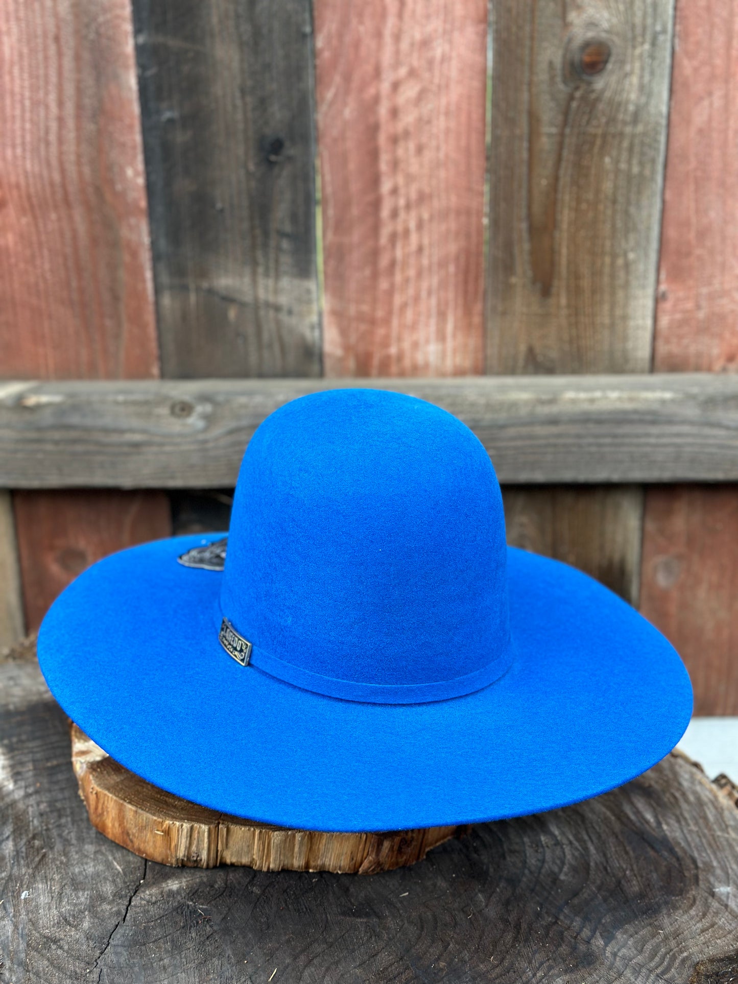 Laredo Wool Felt Hat Open Regular Crown Royal Blue