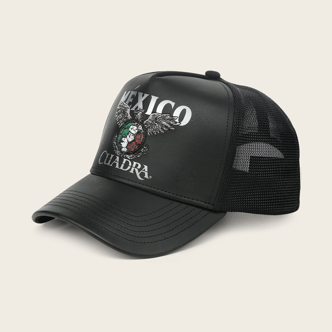Cuadra World Cup Edition Mexico 2026 Men’s Leather Cap In Black