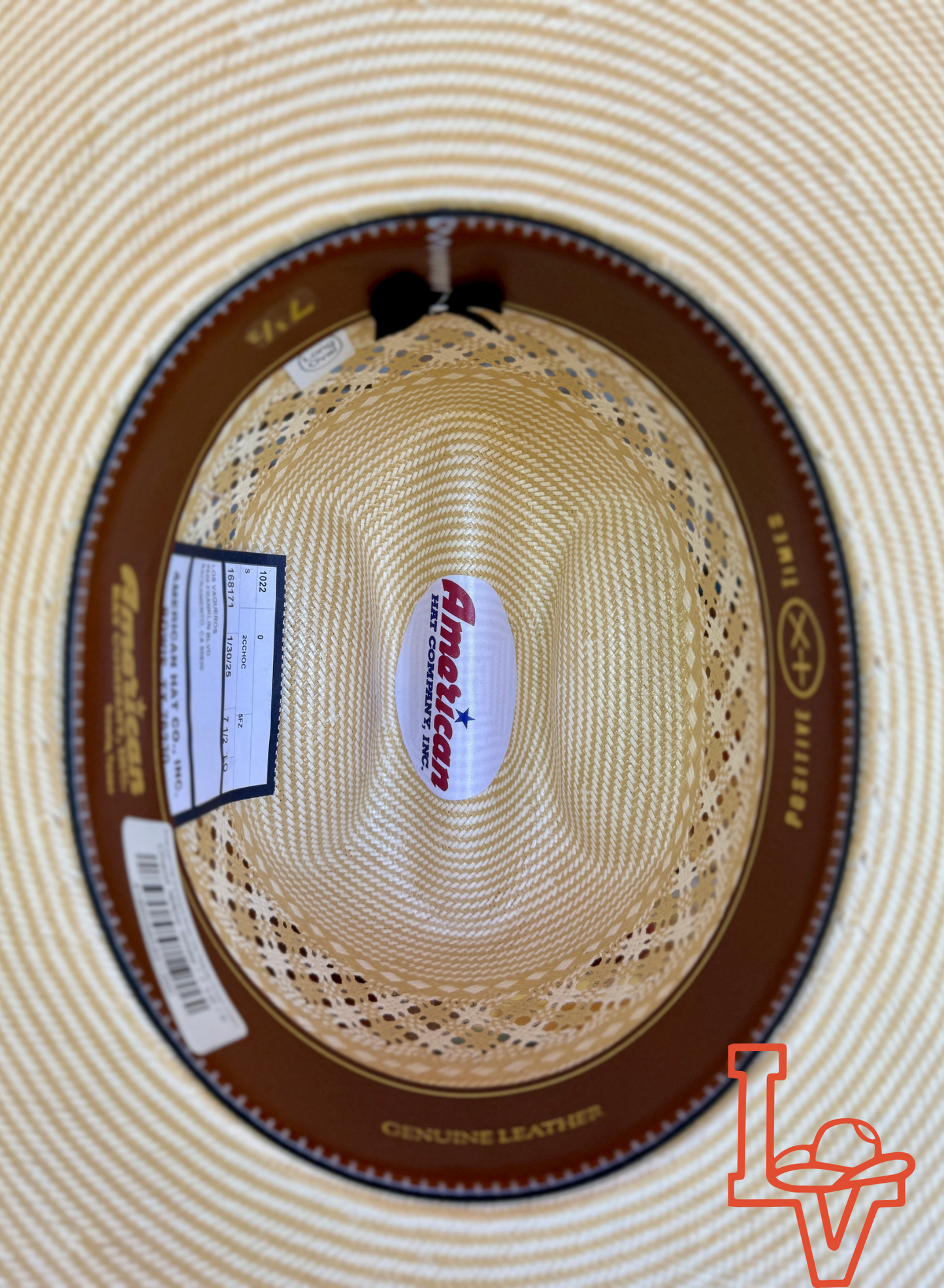 American Hat Company Straw Hat Regular Crown Charol Yellow White