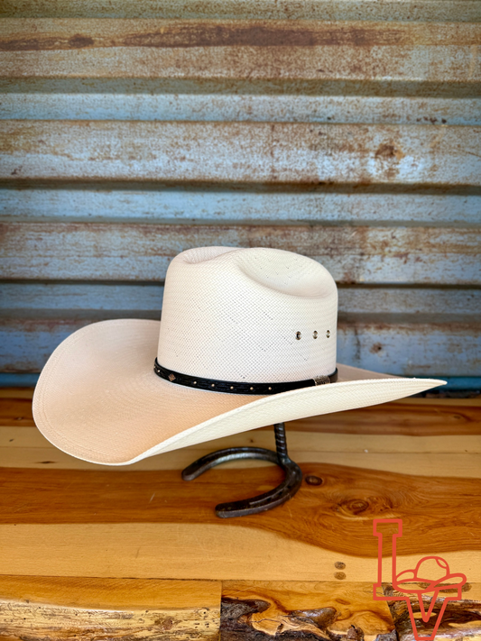 Stetson Hagerman 10x Straw Cowboy Hat Regular Crown Natural