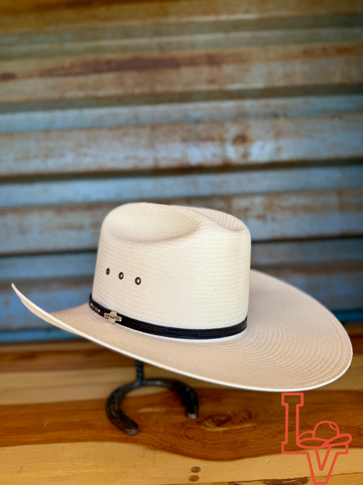 Stetson Llano 10x Straw Cowboy Hat Natural
