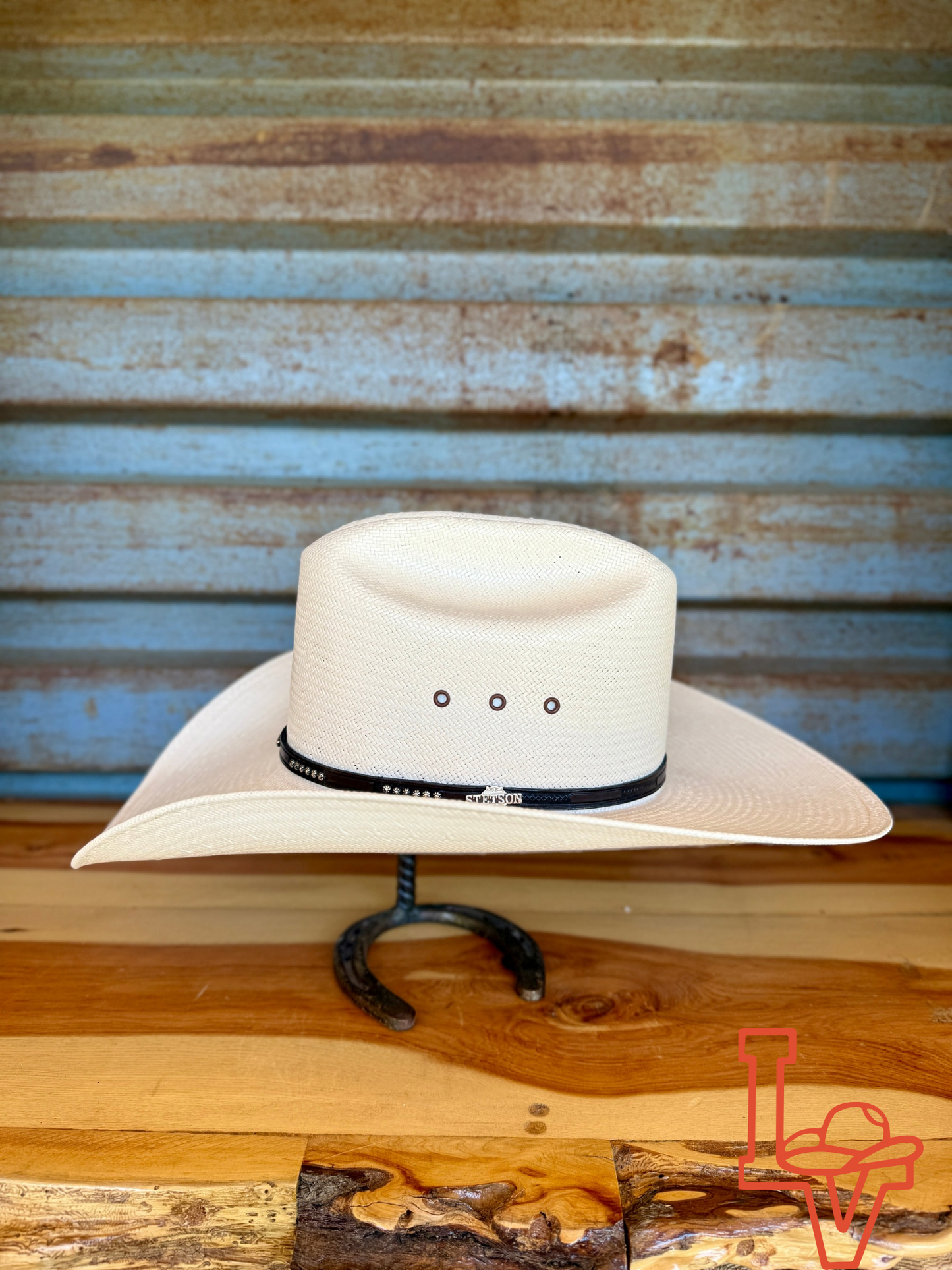 Stetson Llano 10x Straw Cowboy Hat Natural