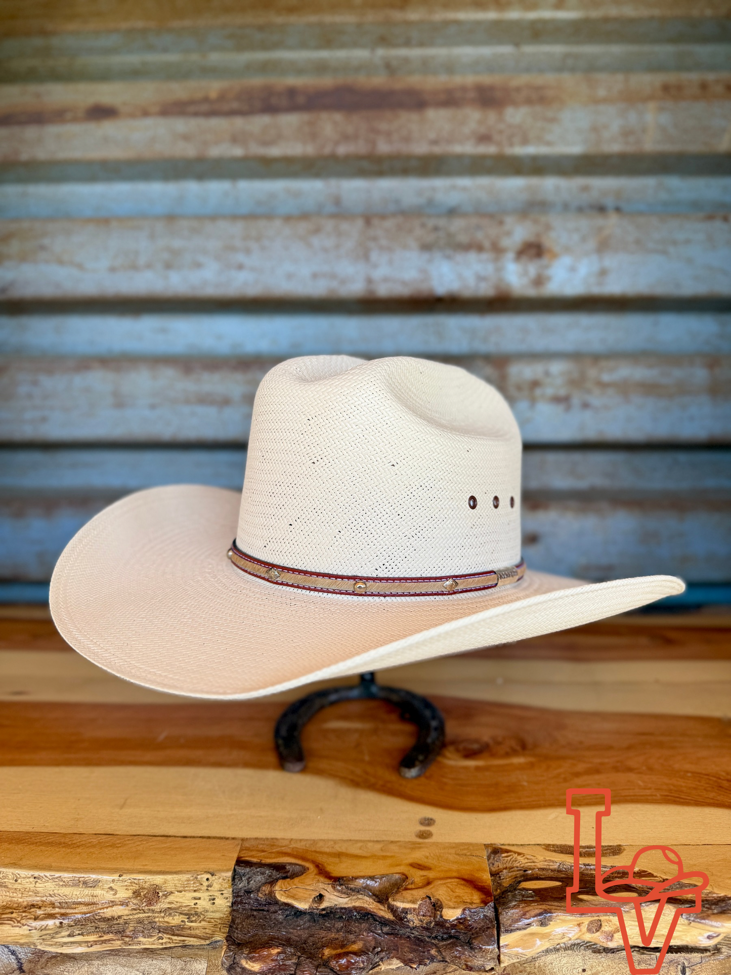 Stetson Angus 10x Cowboy Straw Hat Natural