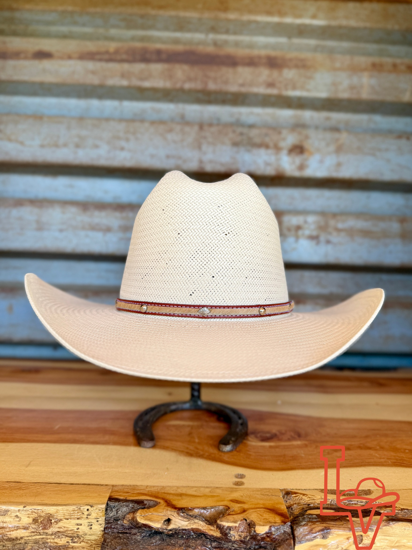 Stetson Angus 10x Cowboy Straw Hat Natural