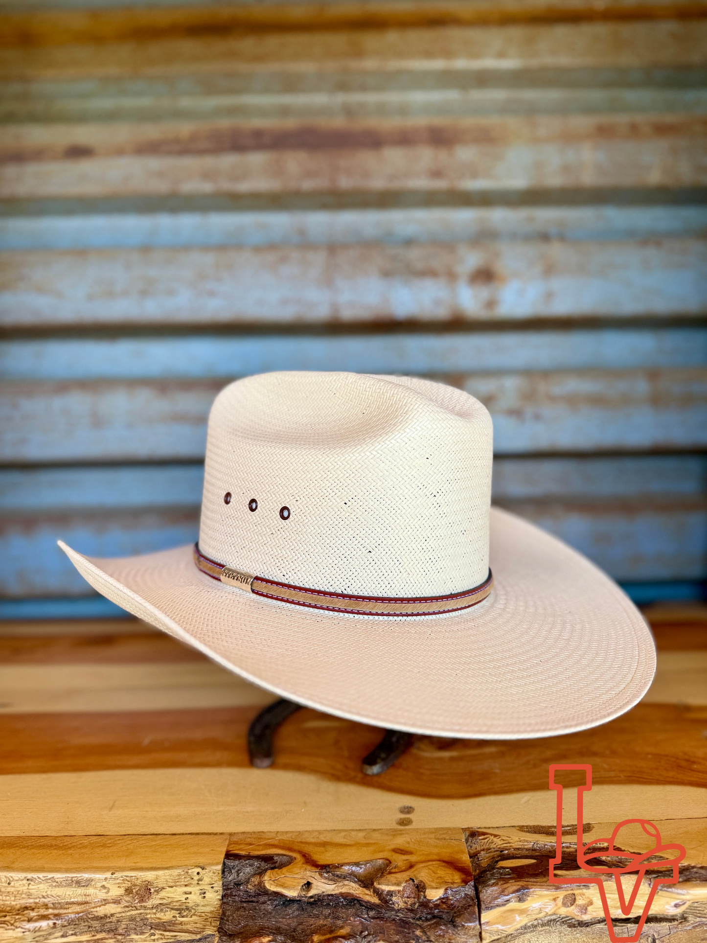 Stetson Angus 10x Cowboy Straw Hat Natural