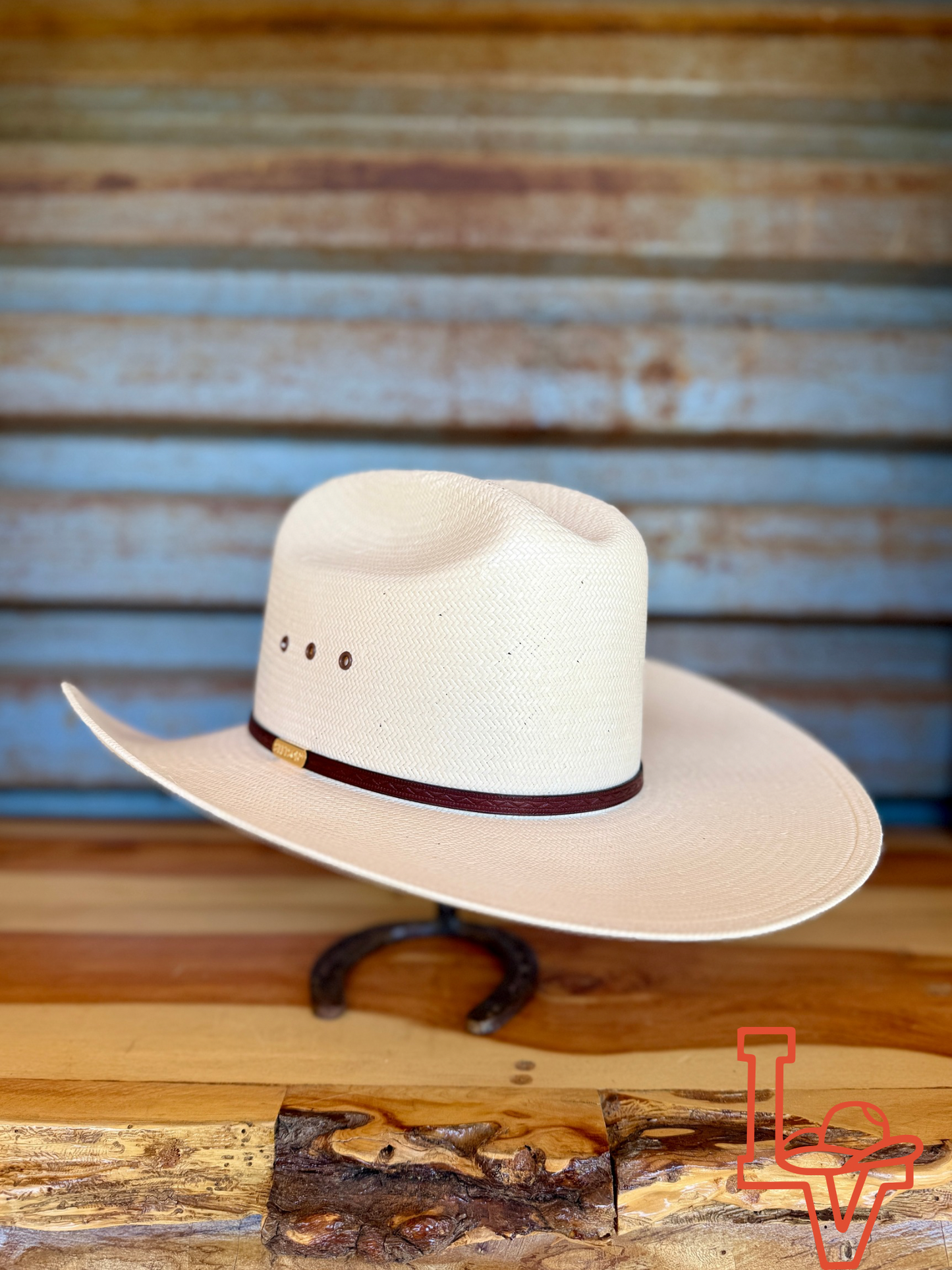 Stetson Maddock 10x Straw Cowboy Hat Natural