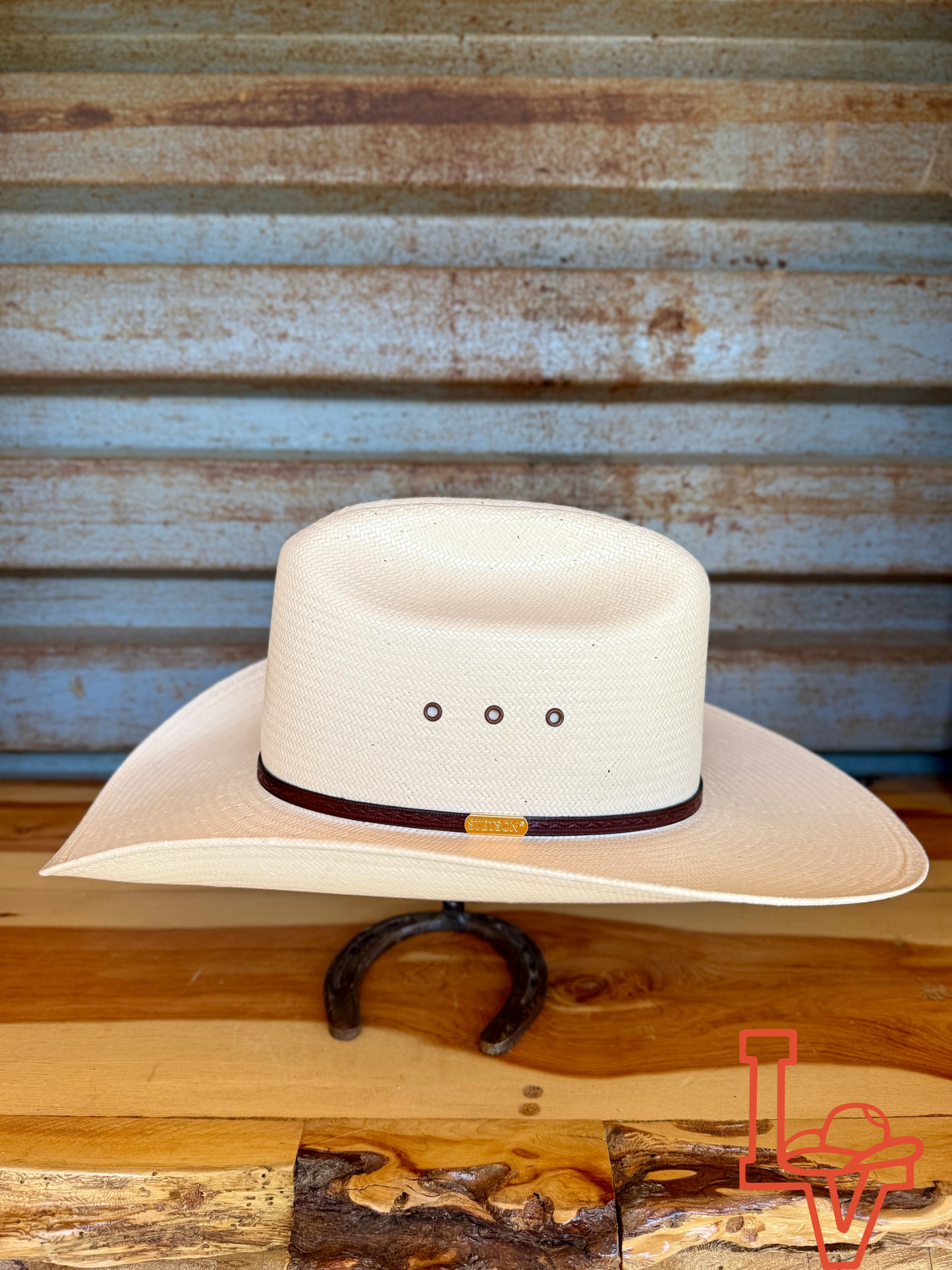Stetson Maddock 10x Straw Cowboy Hat Natural