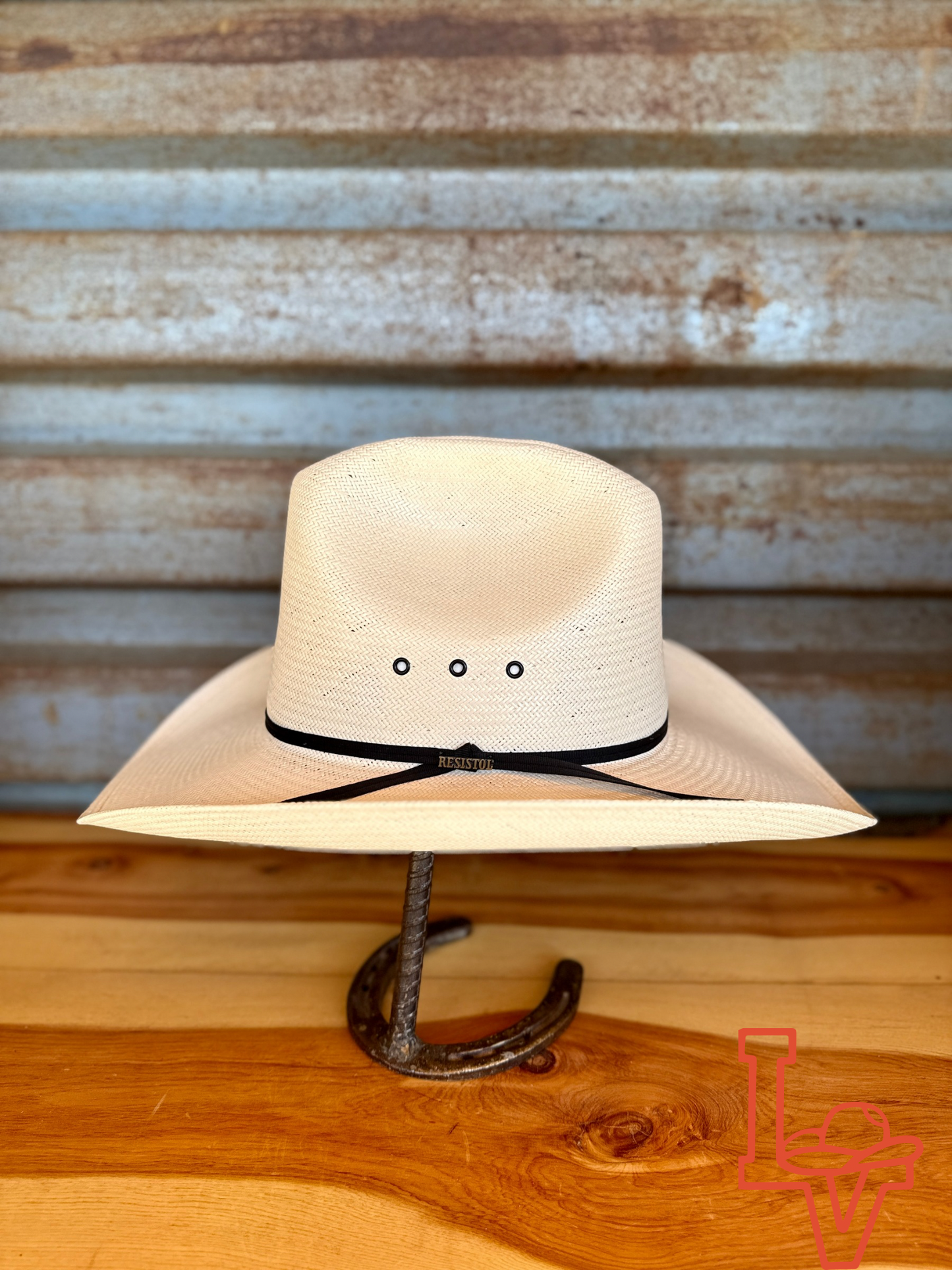 Resistol 10x Quarter Horse QH60 Cowboy Hat Straw Hat Tall Crown Natural