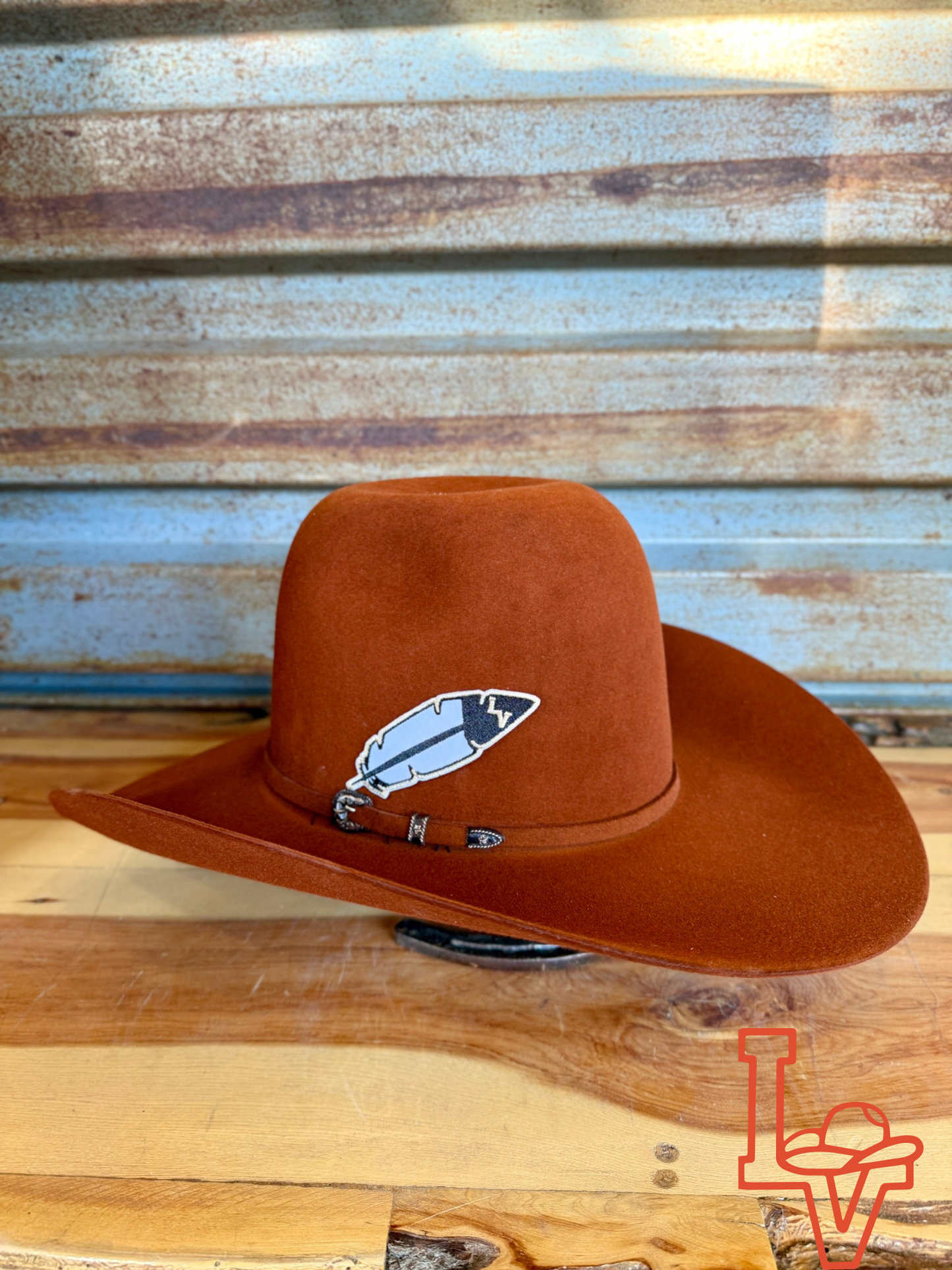 Resistol 30x Rusty Spur Cowboy Fur Felt Hat Rust