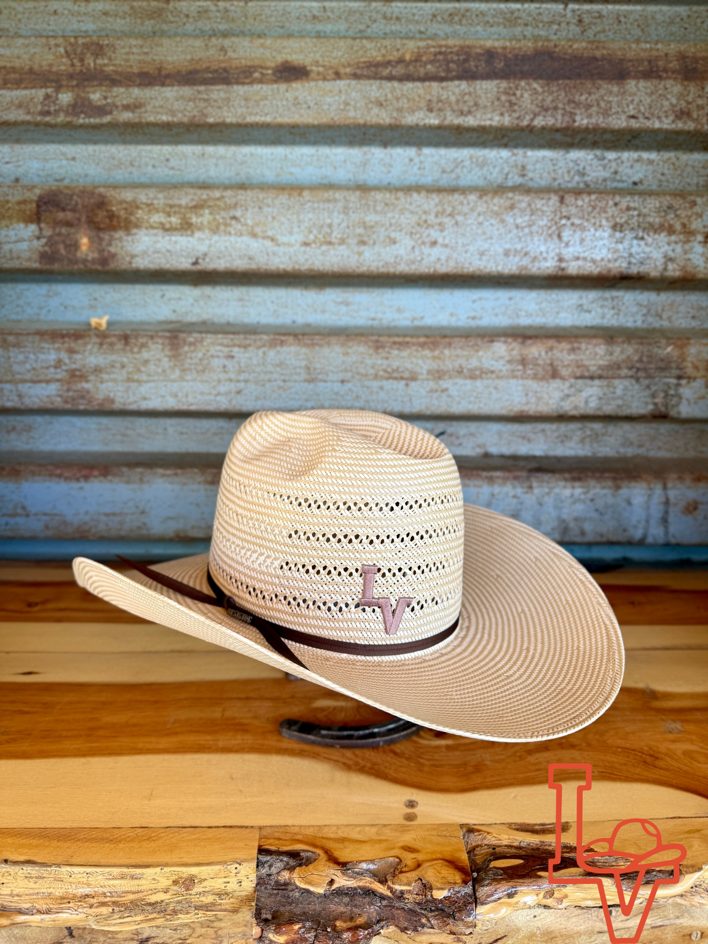 Resistol 20X 4 Corners Cowboy Hat Straw Hat Regular Crown Natural/Tan