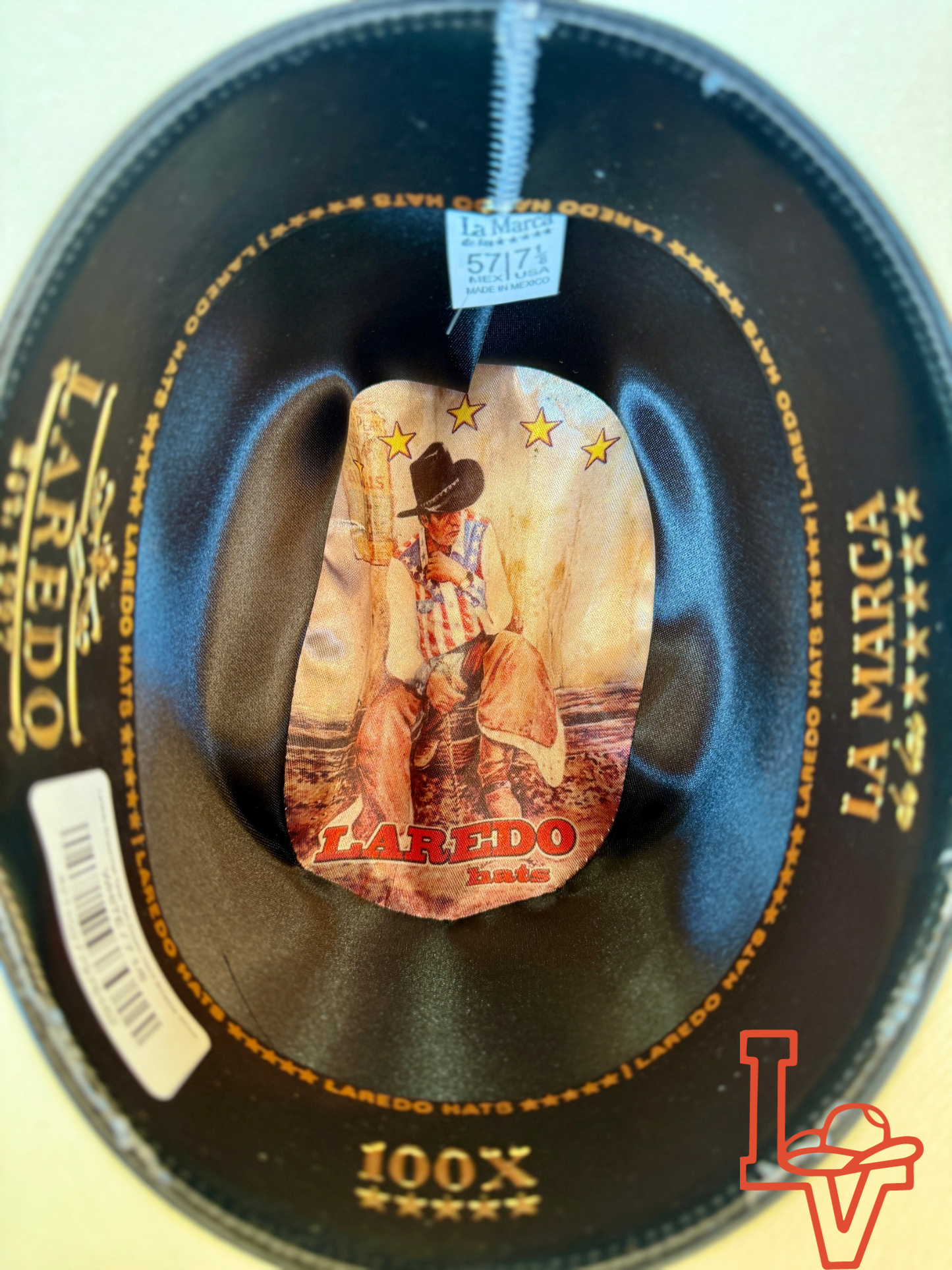 Laredo Straw Hat Telar Tall Crown 100X El Sinaloa White