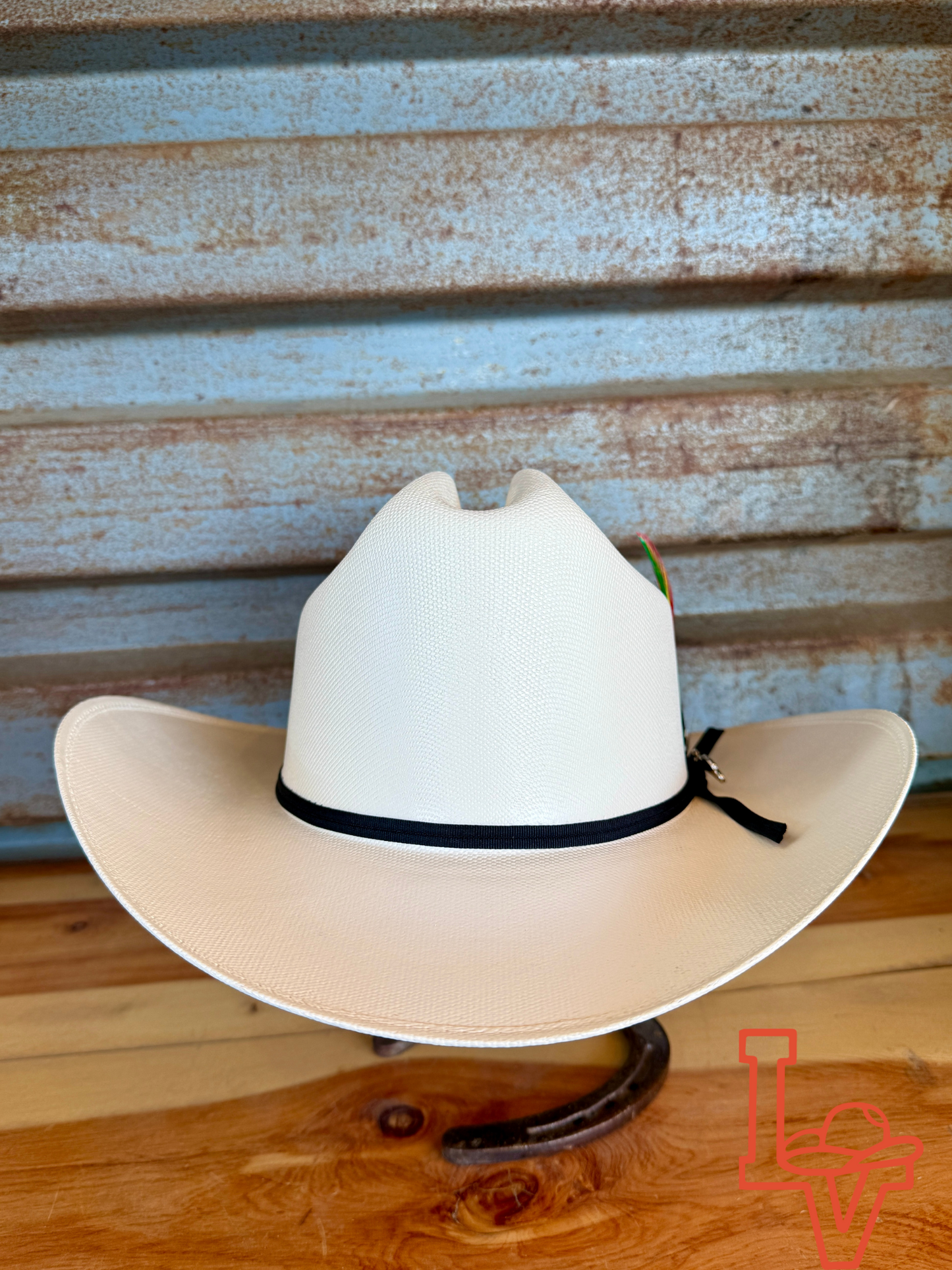 Laredo Straw Hat Telar Regular Crown 100X El Sinaloa White