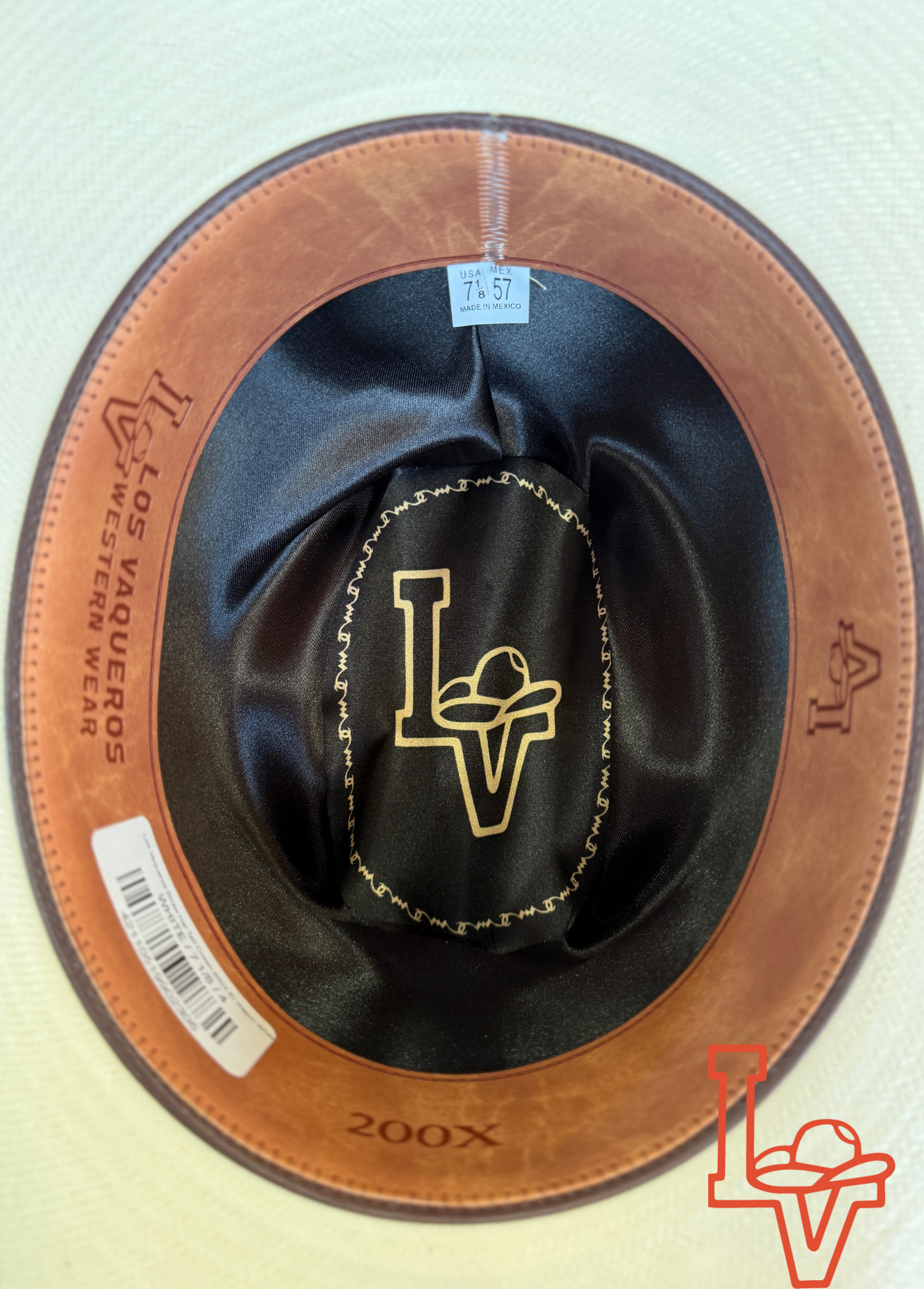Los Vaqueros Fine Straw Hat Tall Crown 200X El Viejon White Estilo Sinaloa