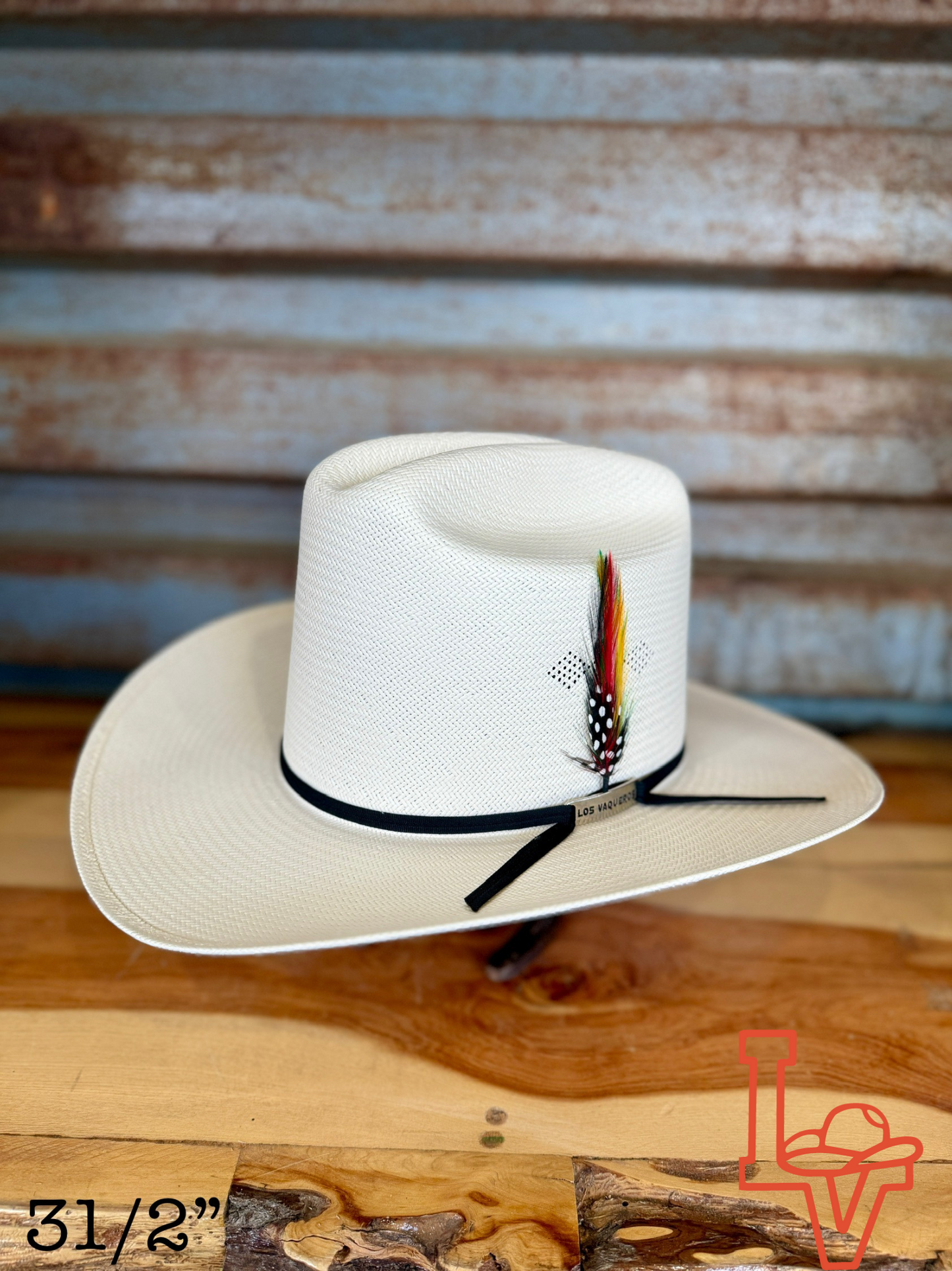 Los Vaqueros Fine Straw Hat Tall Crown 200X El Viejon White Estilo Sinaloa