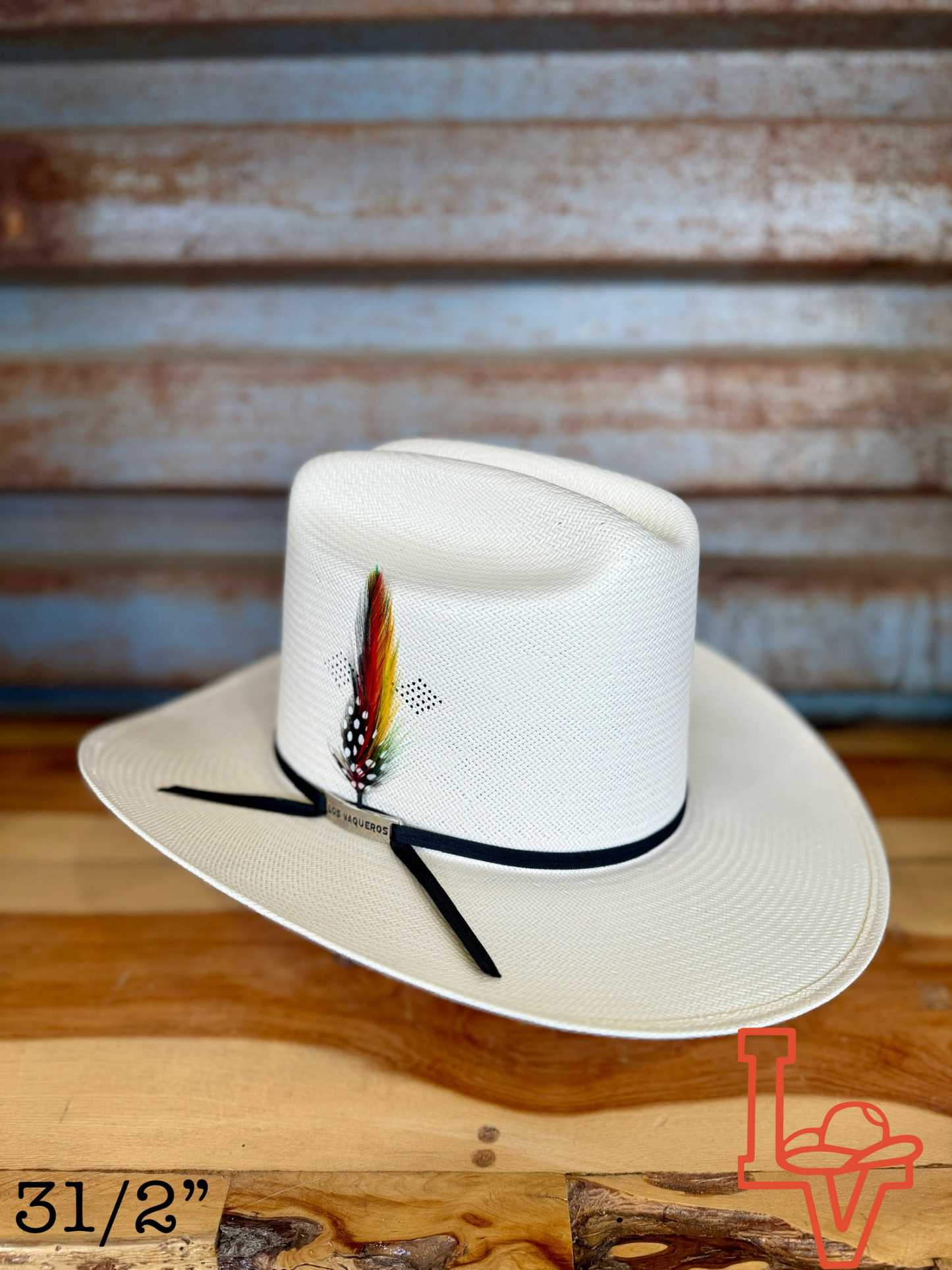 Los Vaqueros Fine Straw Hat Tall Crown 200X El Viejon White Estilo Sinaloa
