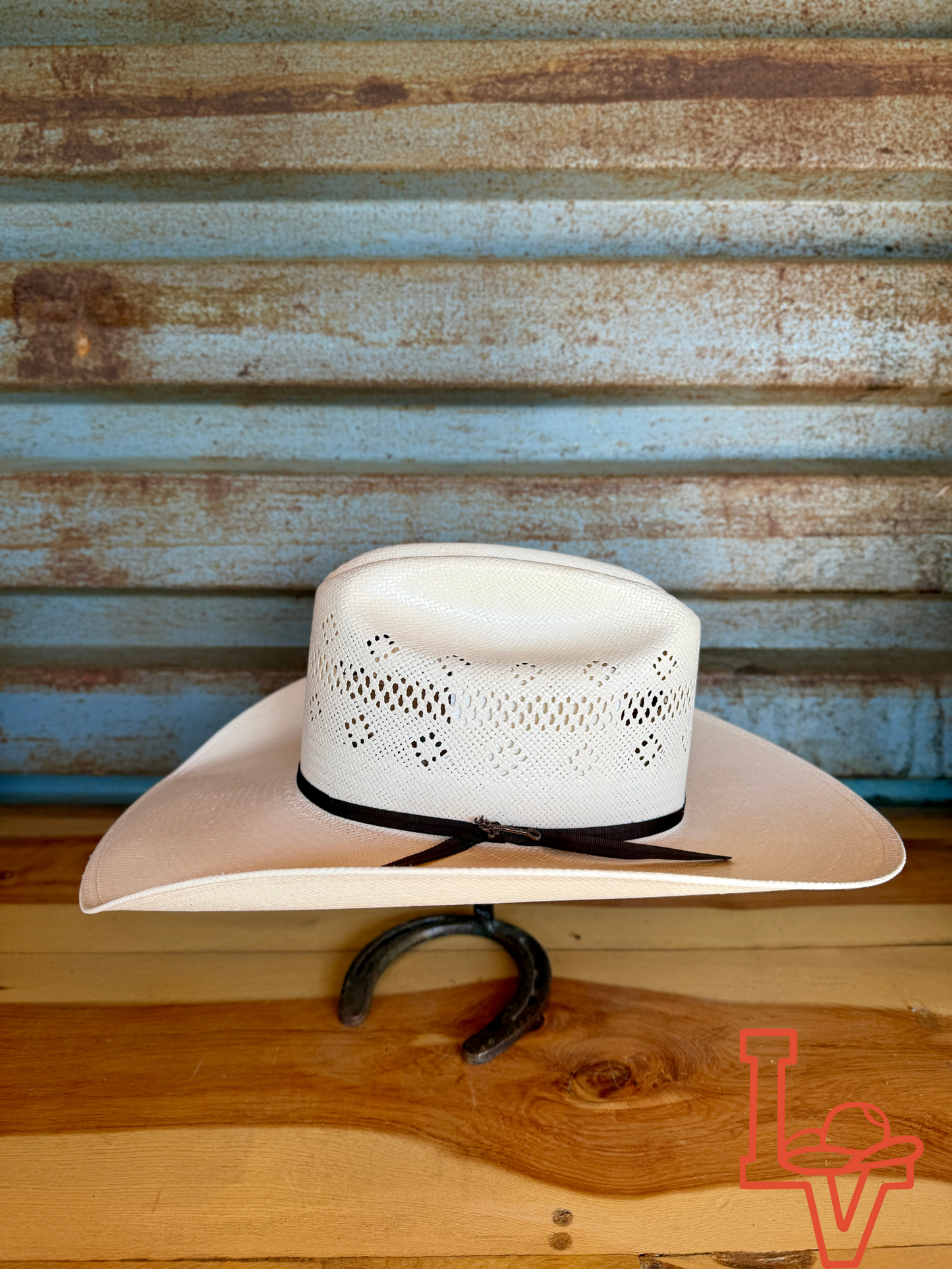 Stetson 20x Baker Cowboy Hat Straw Hat Natural