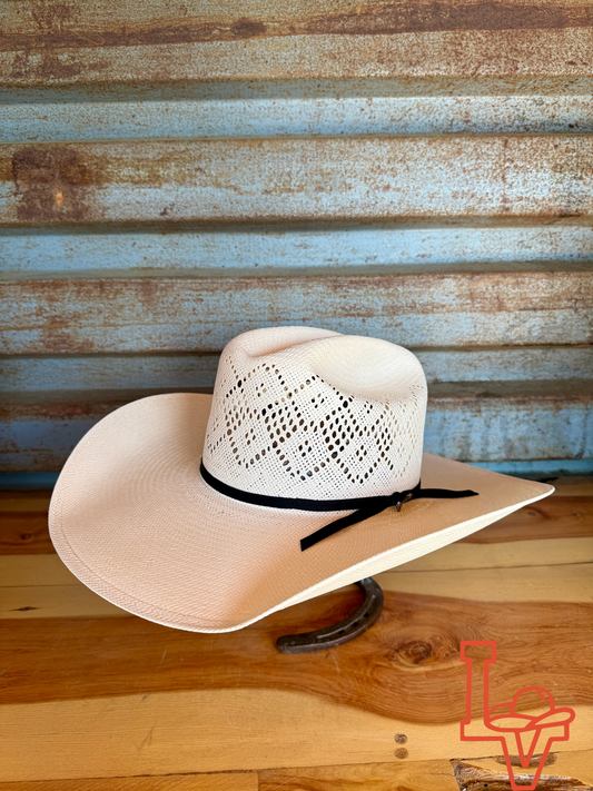 Stetson 20x Brookwood Cowboy Hat Straw Hat Regular Crown Natural