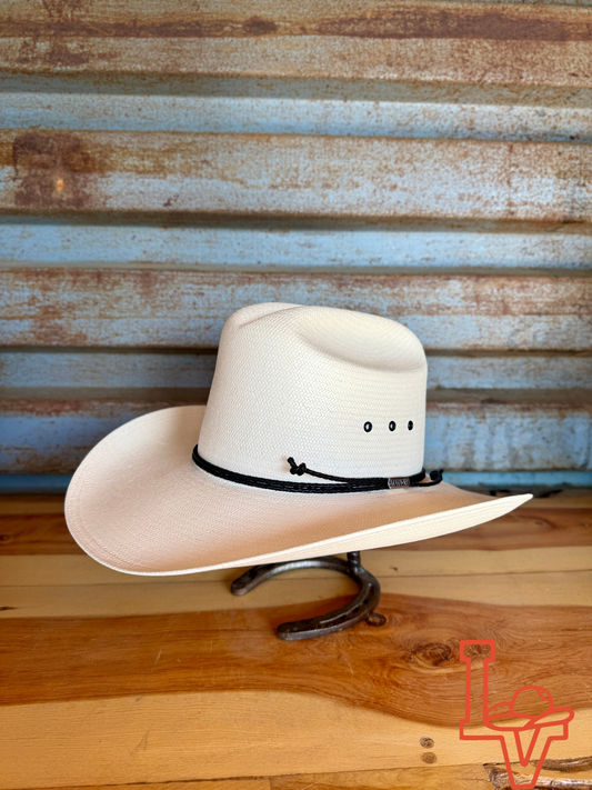 Stetson Carson 10x Straw Cowboy Hat Regular Crown Natural