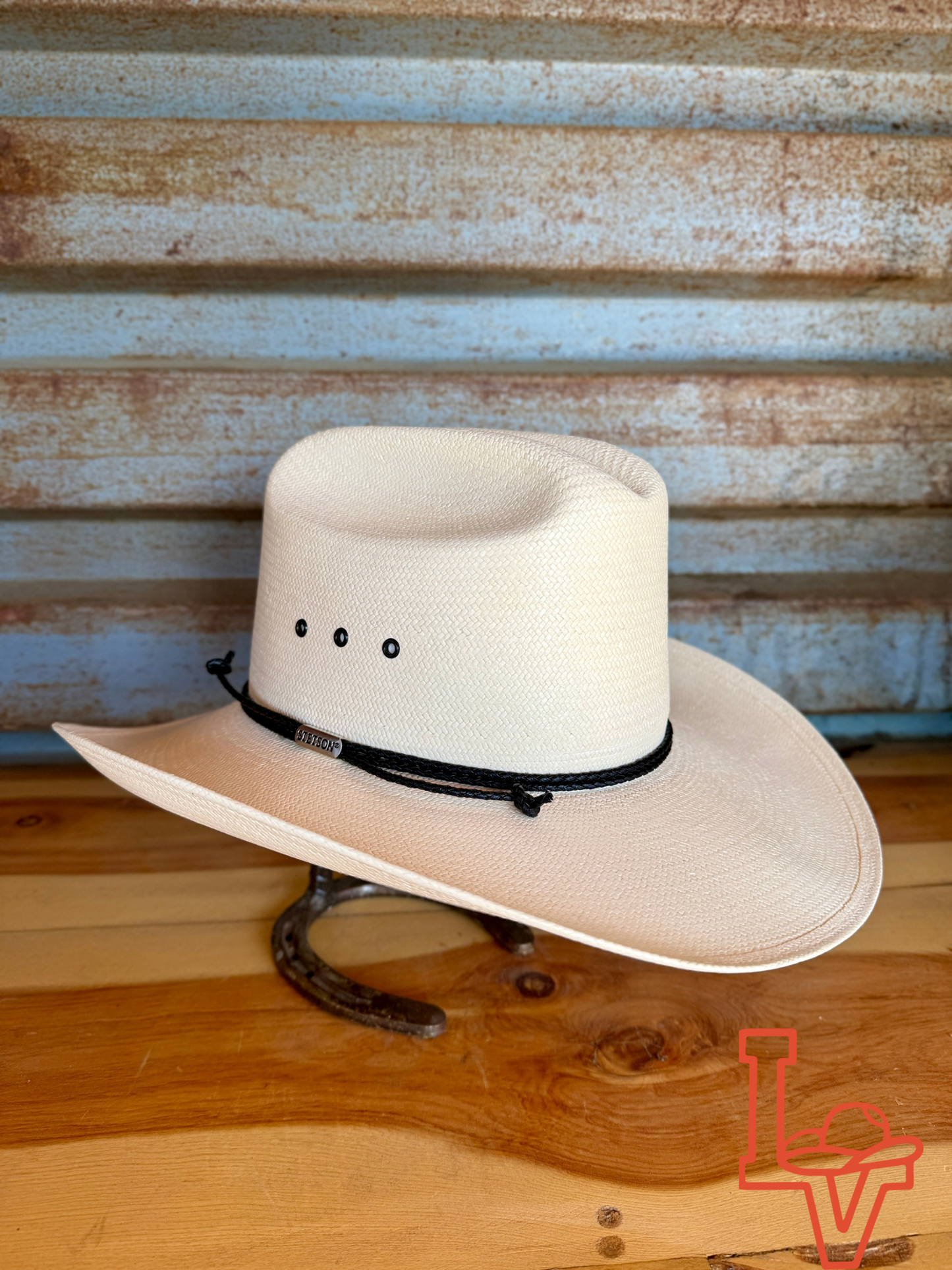 Stetson Carson 10x Straw Cowboy Hat Regular Crown Natural
