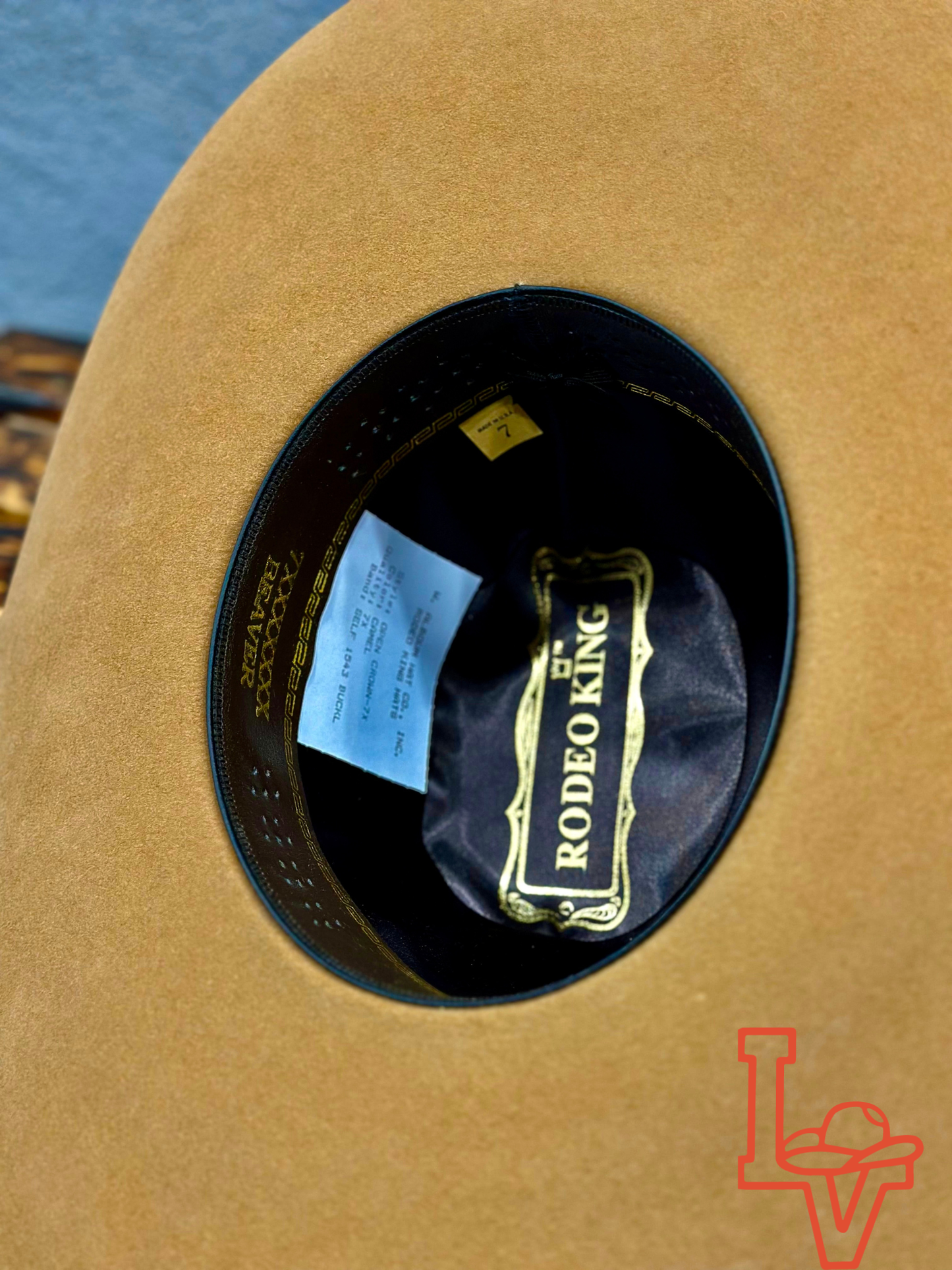 Rodeo King 7X Beaver Felt Hat Regular Crown Camel