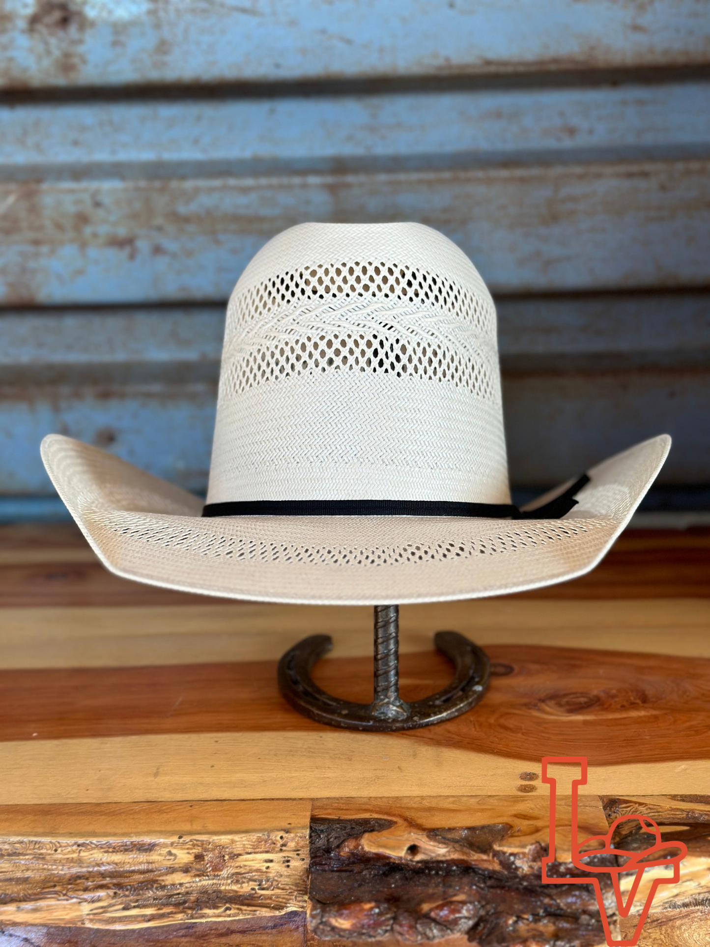 Laredo Straw Hat Tall Crown Snow Drift White