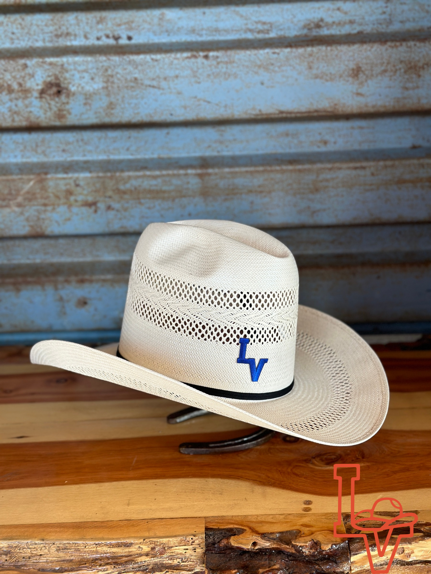 Laredo Straw Hat Tall Crown Snow Drift White