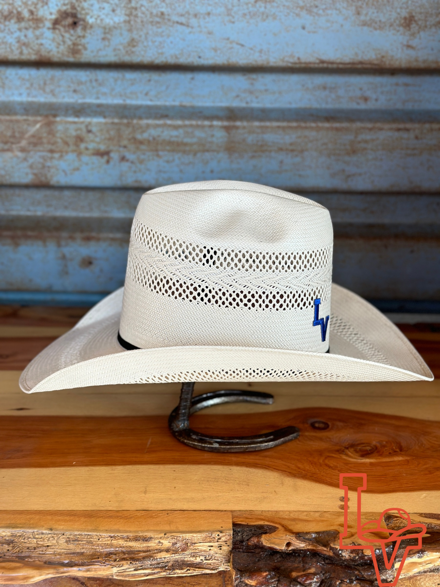 Laredo Straw Hat Tall Crown Snow Drift White