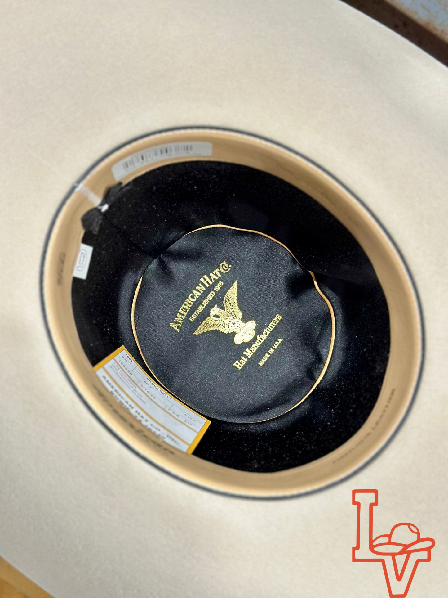 American Hat Company 100X Felt Hat Regular Crown Silver Belly