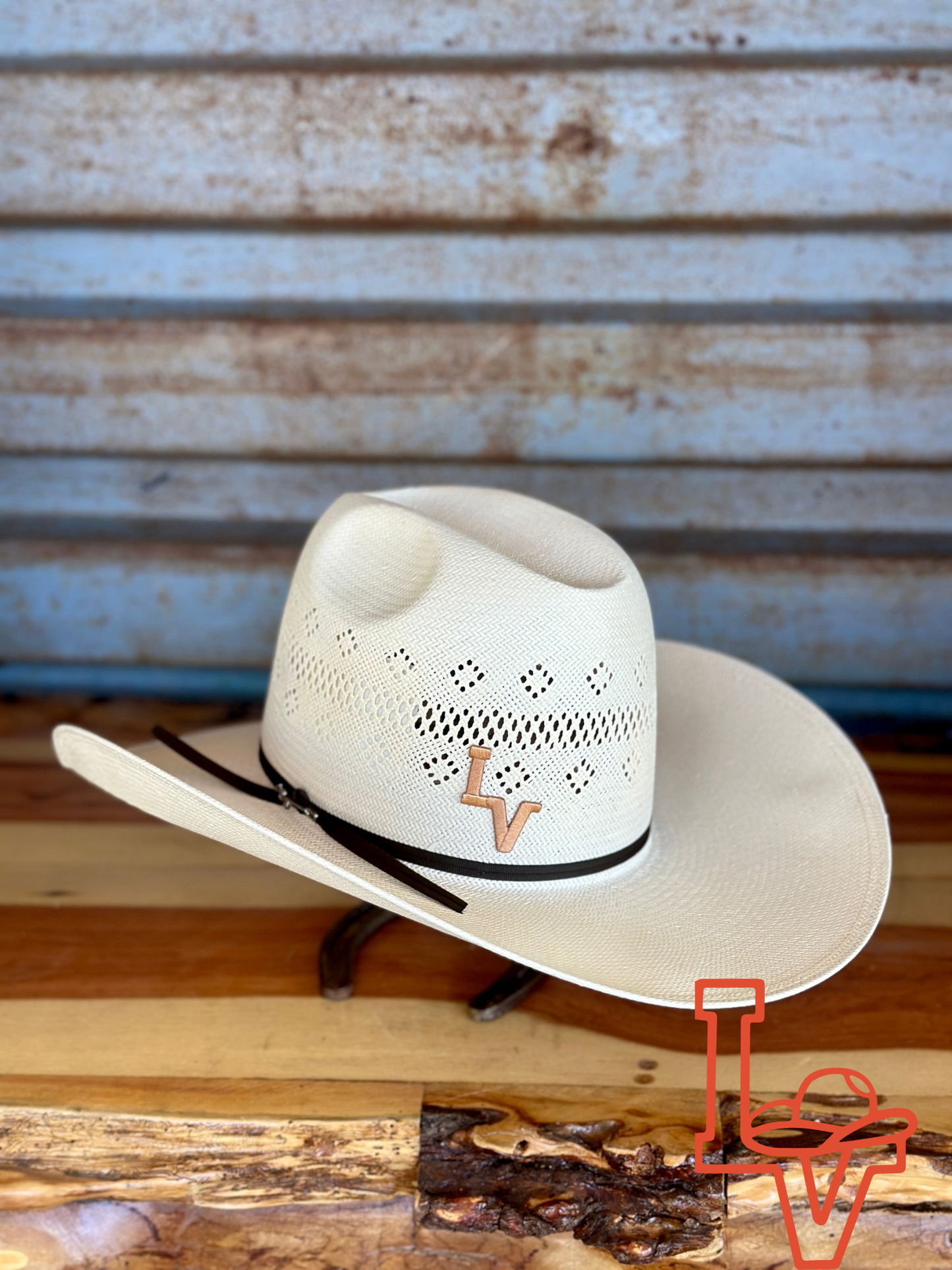 Stetson Straw Hat Regular Crown Baker White
