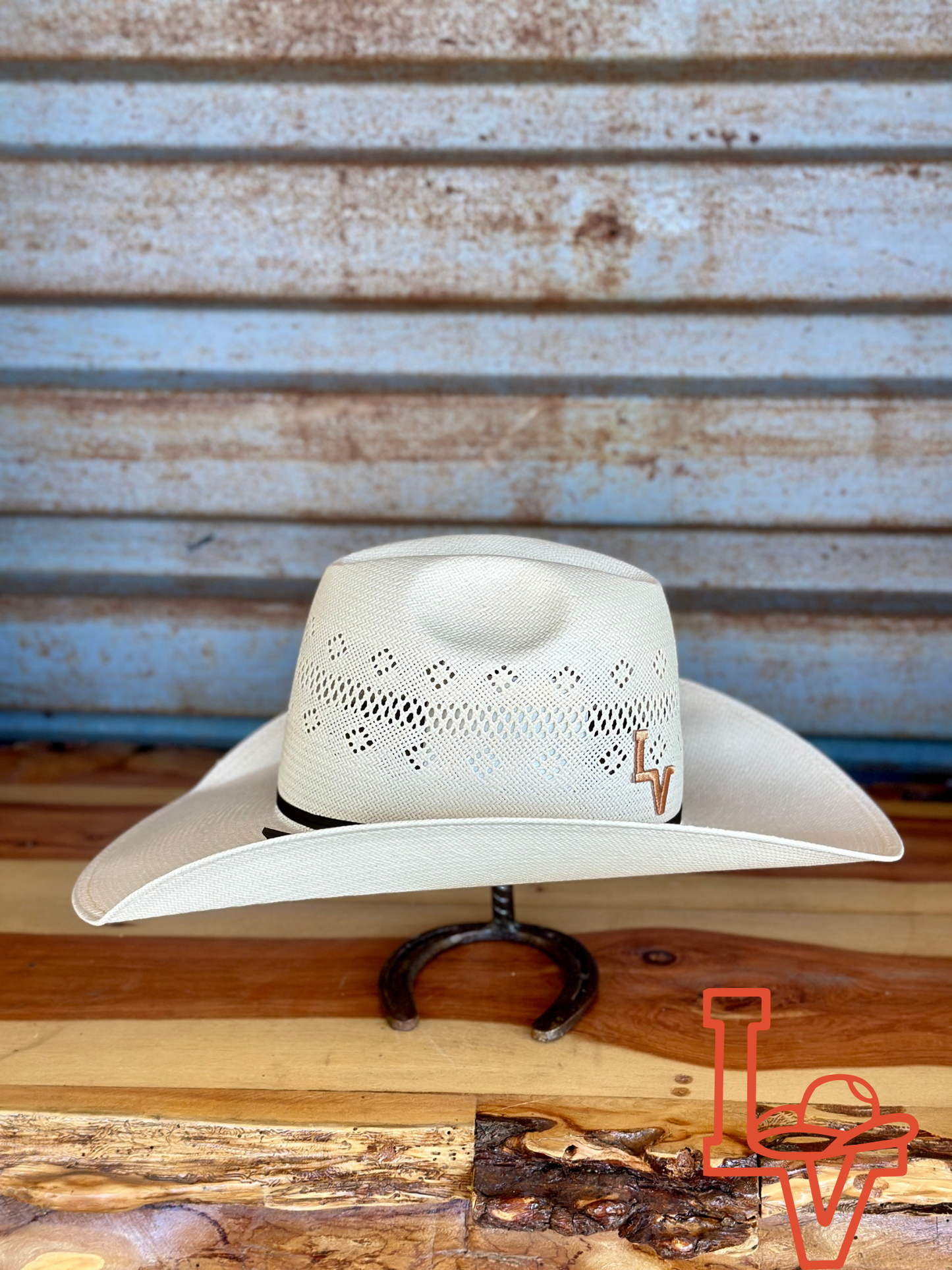 Stetson Straw Hat Regular Crown Baker White