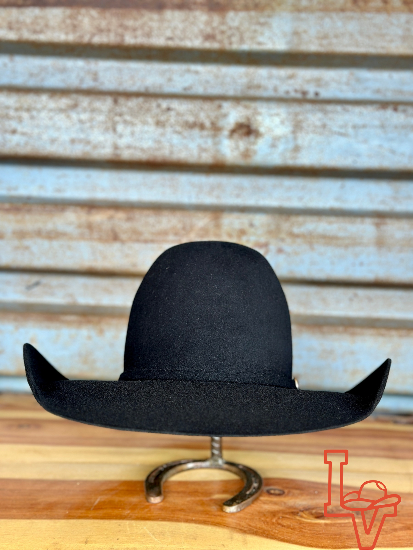 Resistol 6x Midnight Cowboy Hat Fur Felt Hat Regular Crown Black