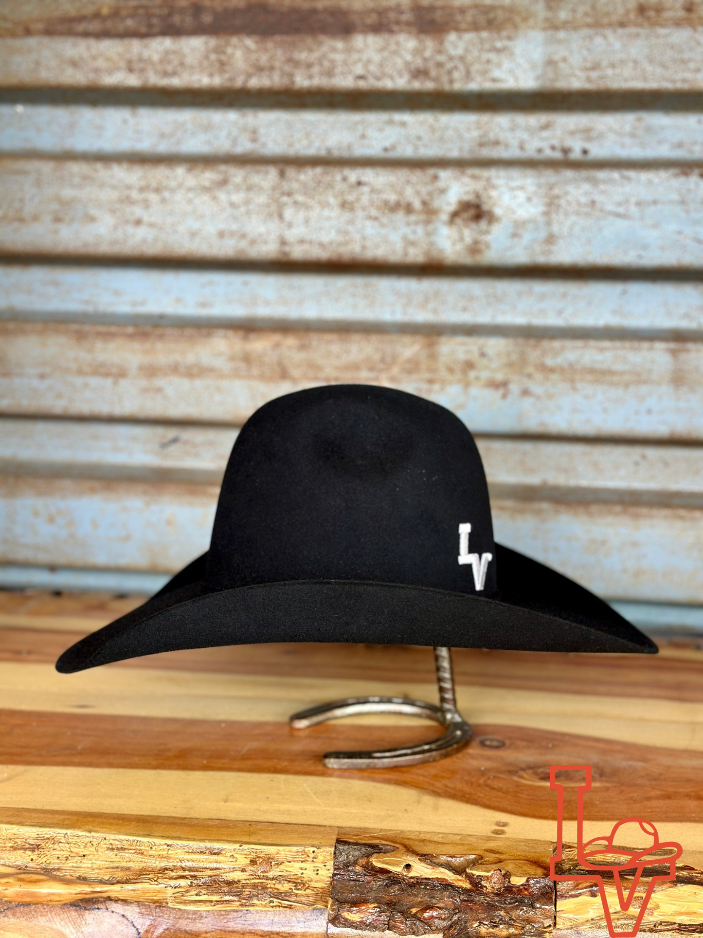 Resistol 6x Midnight Cowboy Hat Fur Felt Hat Regular Crown Black