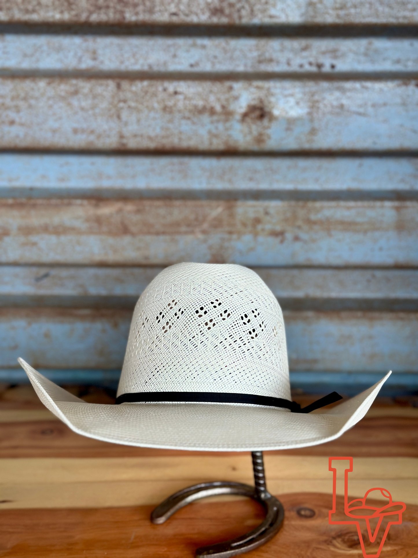 Resistol 20x Latigo Cowboy Hat Straw Hat Regular Crown Natural