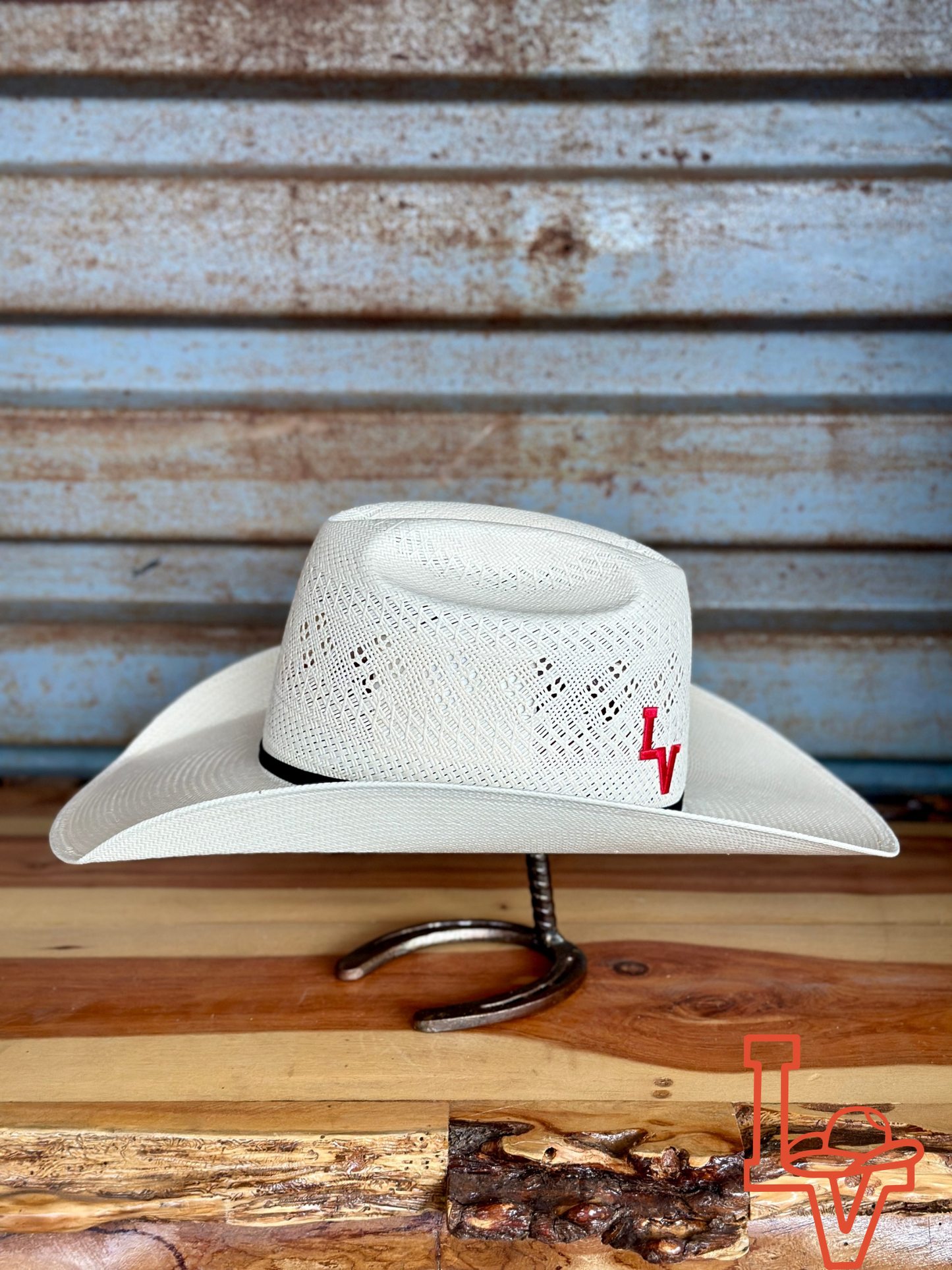 Resistol 20x Latigo Cowboy Hat Straw Hat Regular Crown Natural