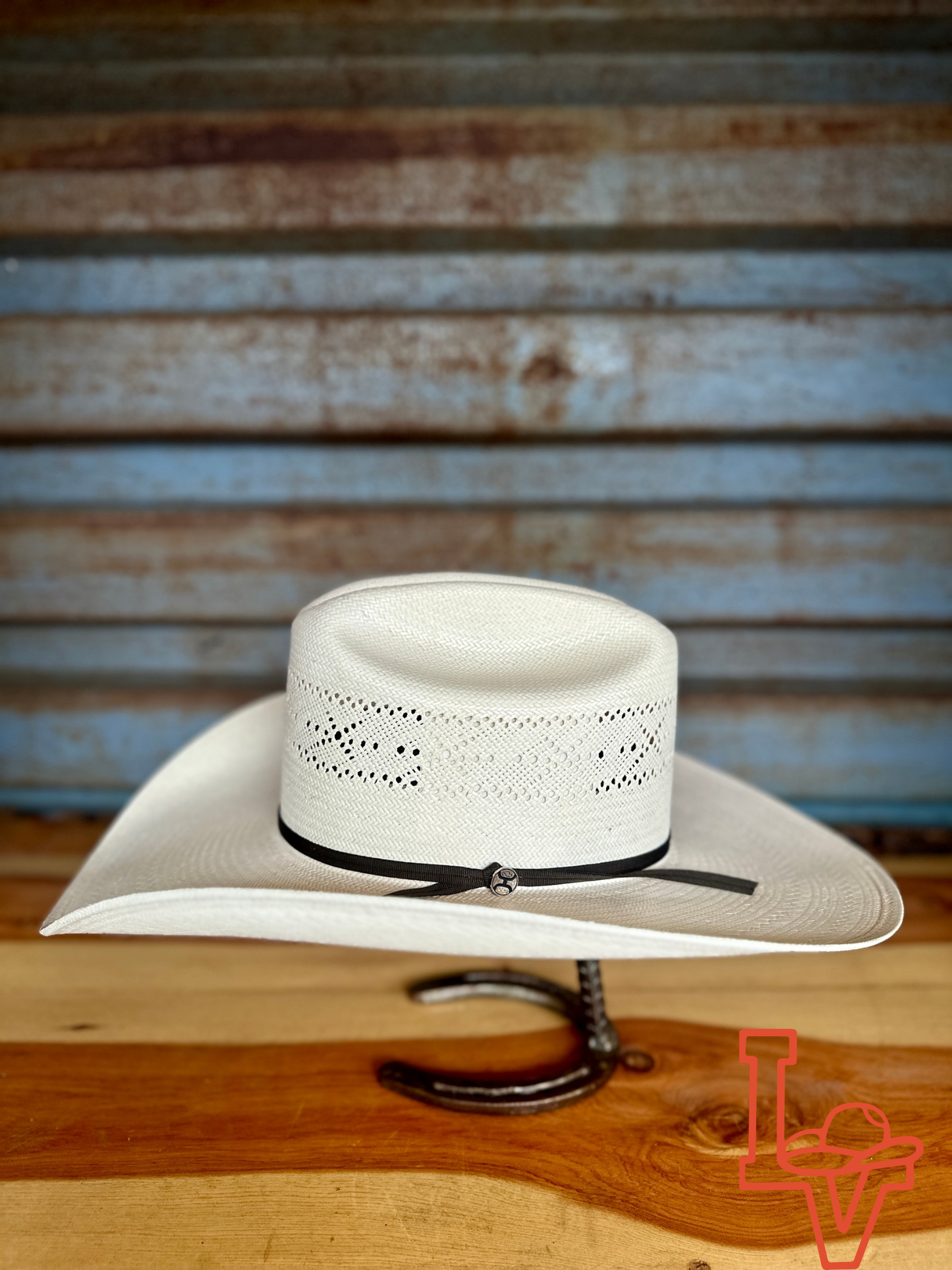 Resistol Barbed Wire Cowboy Hat Straw Hat Regular Crown Natural