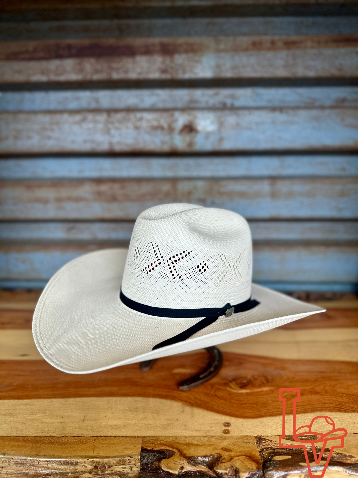 Resistol 20x Reins RB Profile Cowboy Hat Straw Hat Natural
