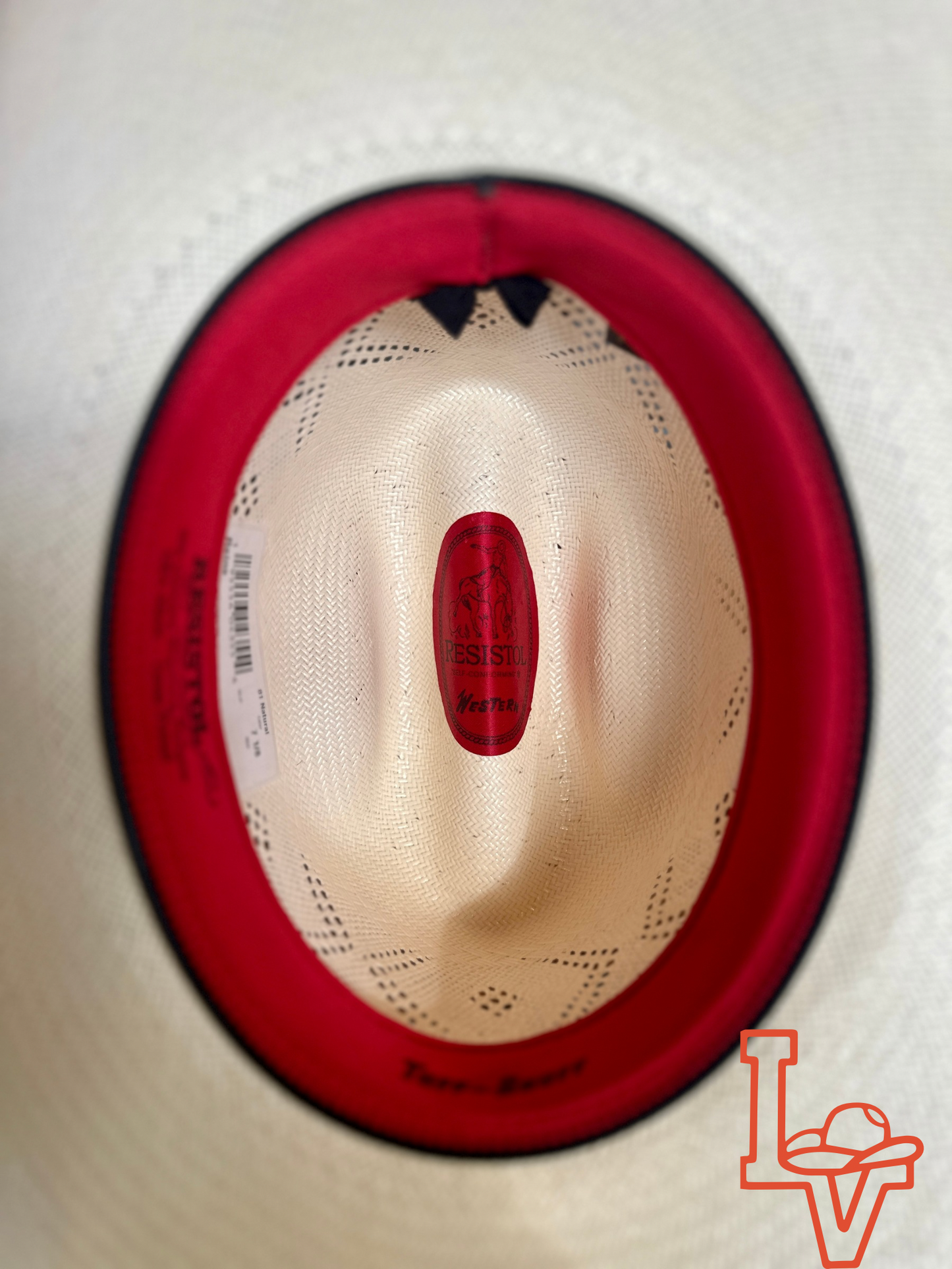 Resistol 20x Reins RB Profile Cowboy Hat Straw Hat Natural
