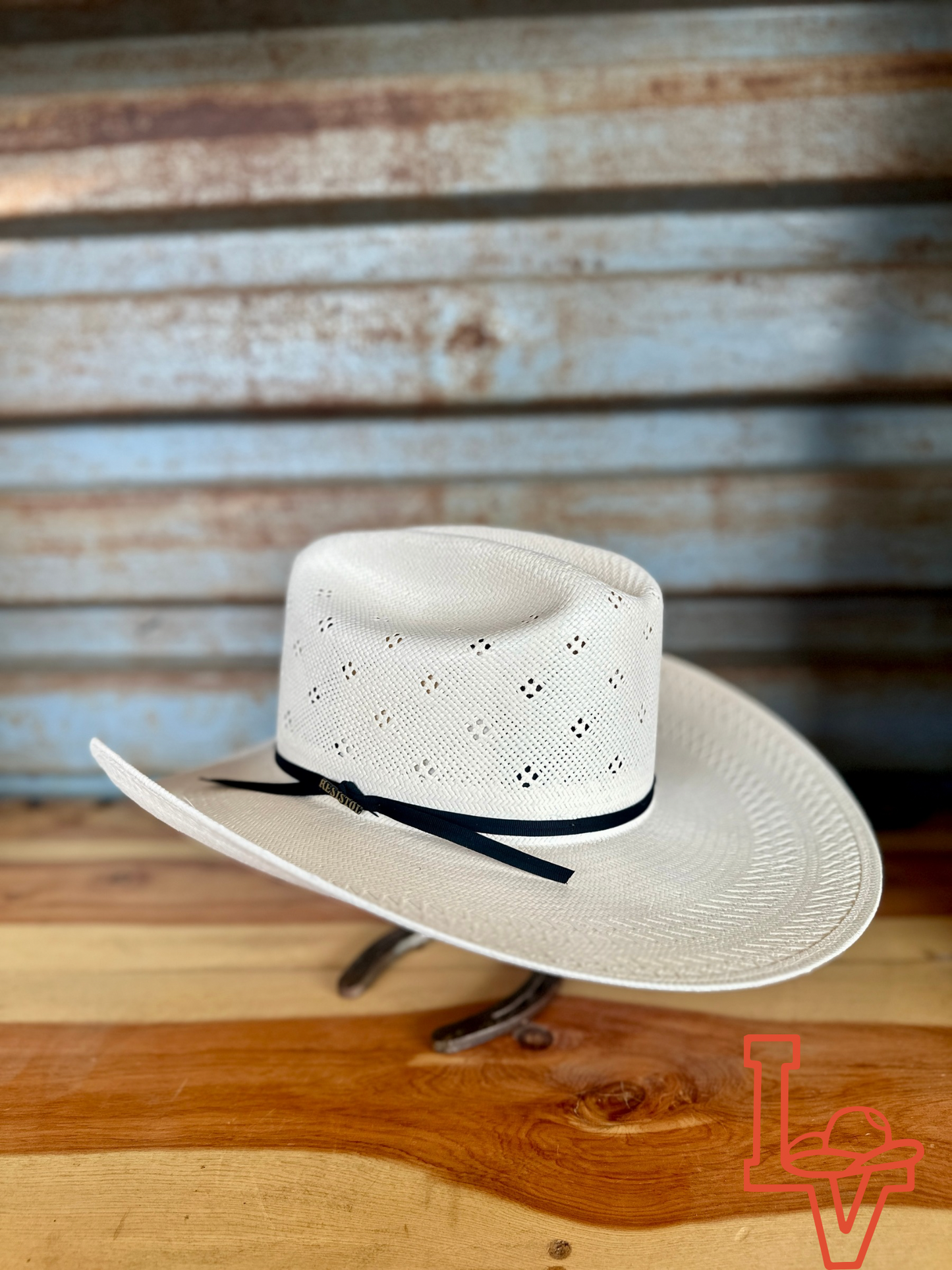 Resistol 20x Conley Cowboy Hat Straw Hat Regular Crown Natural
