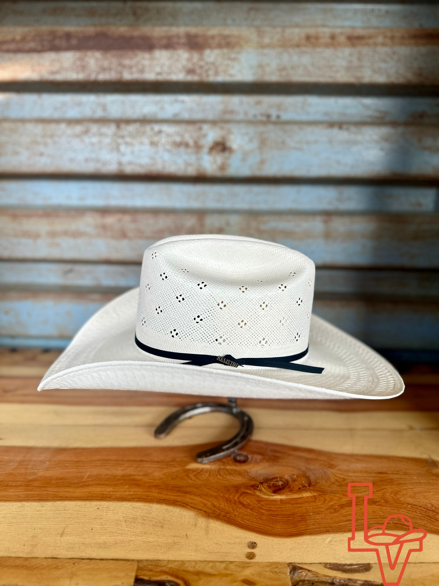 Resistol 20x Conley Cowboy Hat Straw Hat Regular Crown Natural