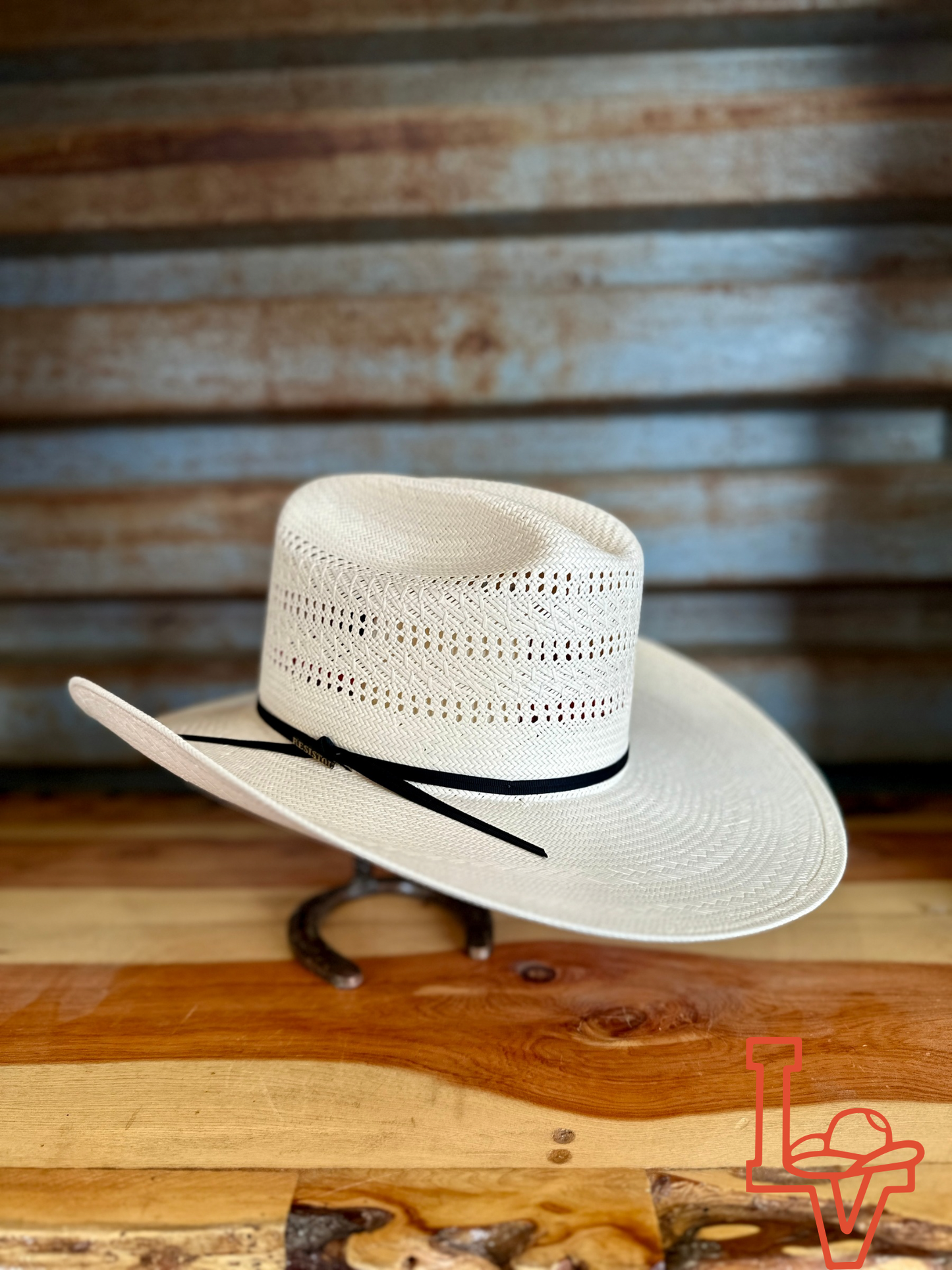 Resistol 20x Chase Cowboy Straw Hat Regular Crown Natural
