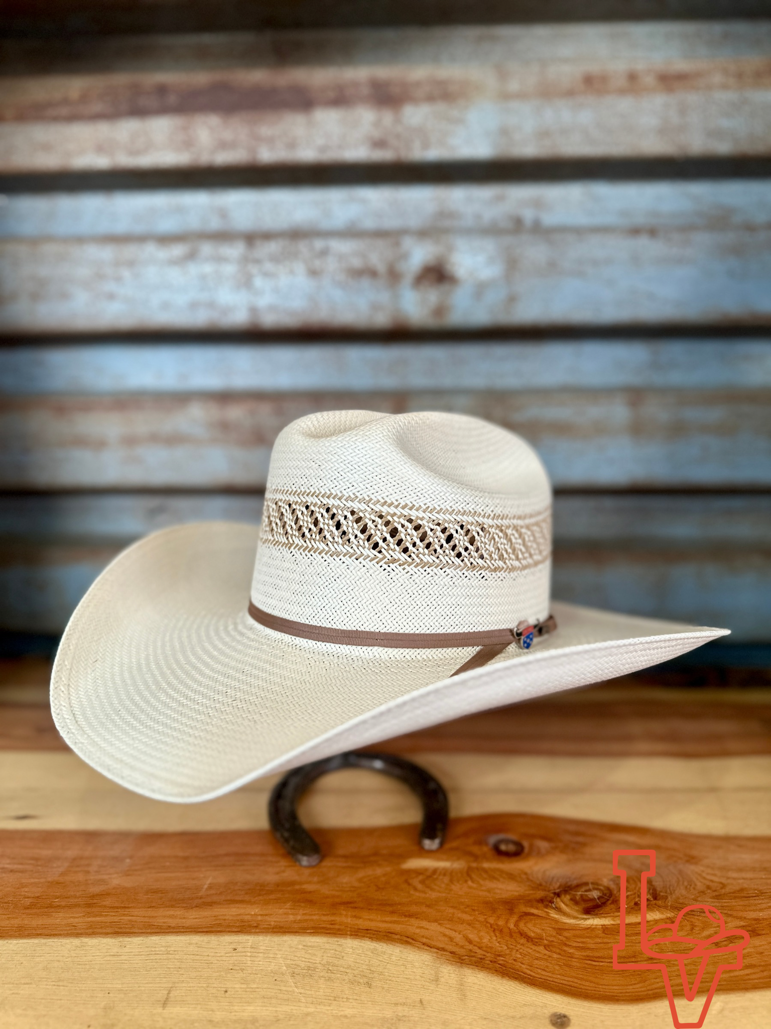 Resistol 10x Wildfire Cowboy Straw Hat Regular Crown Natural Tan