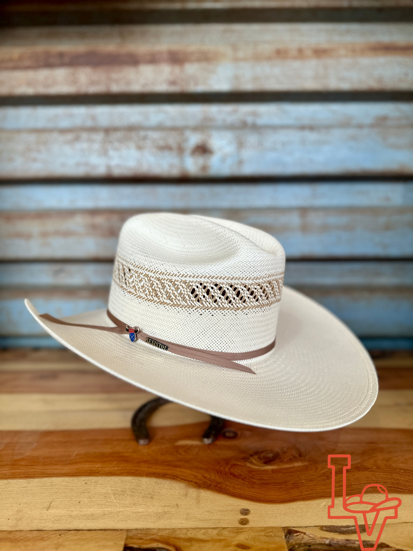 Resistol 10x Wildfire Cowboy Straw Hat Regular Crown Natural Tan